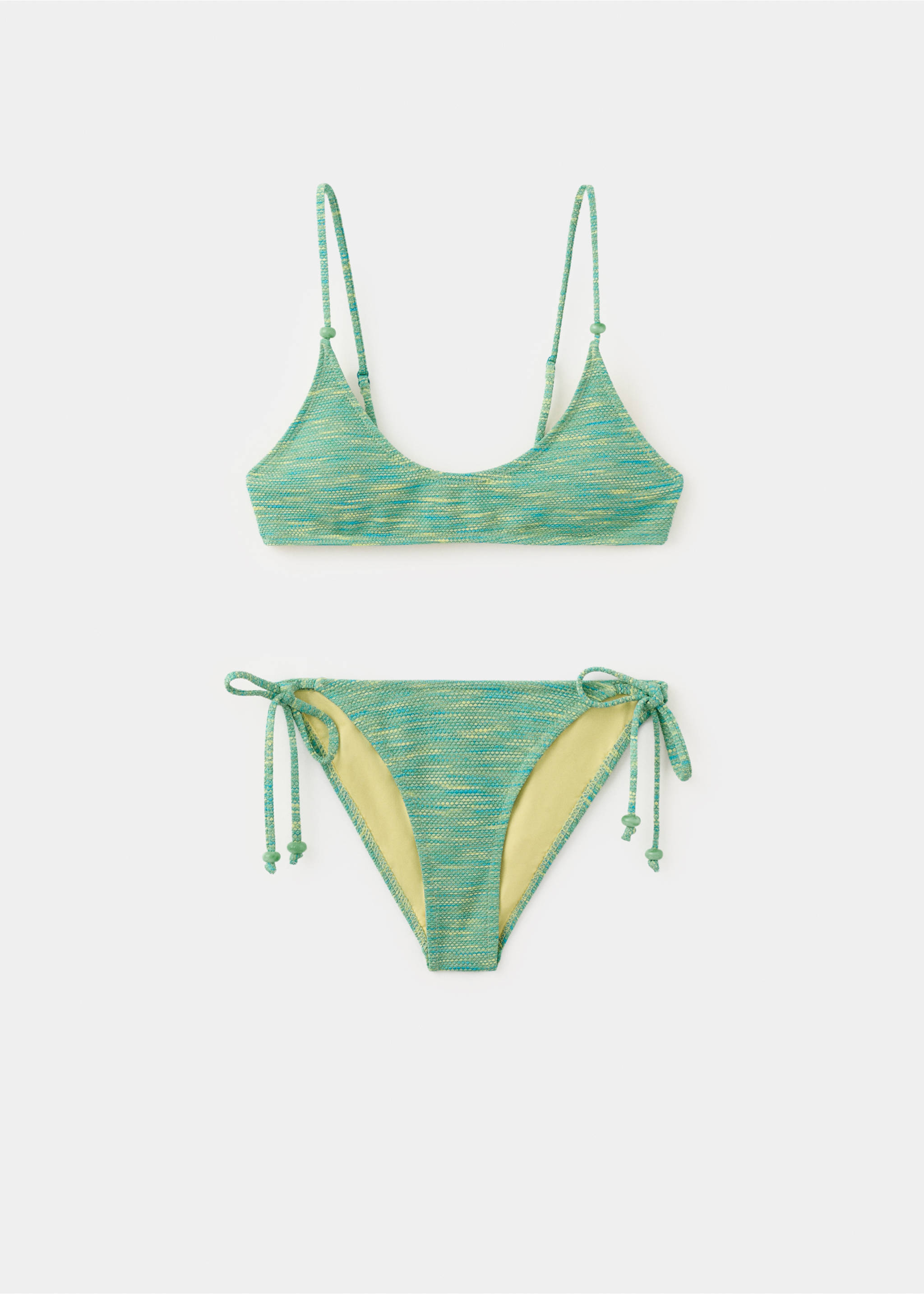 Bikini bicolor braguita media - Artículo sin modelo, Turquesa. Ref: 27006717-00.