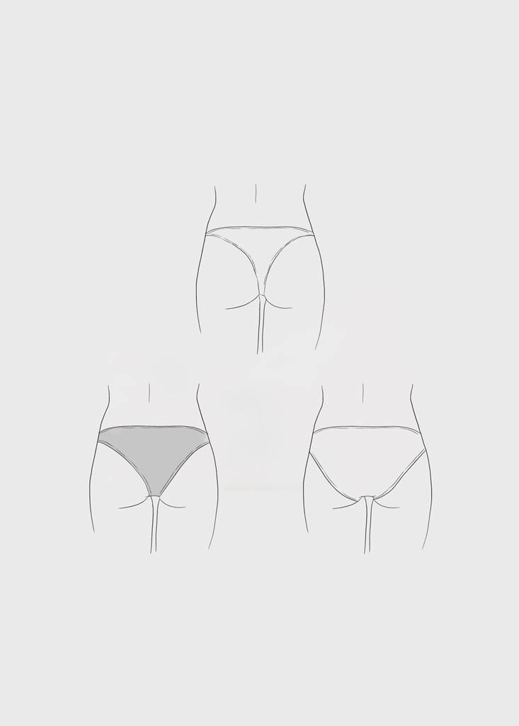 Printed bikini with medium-coverage bottoms — Medium Brown