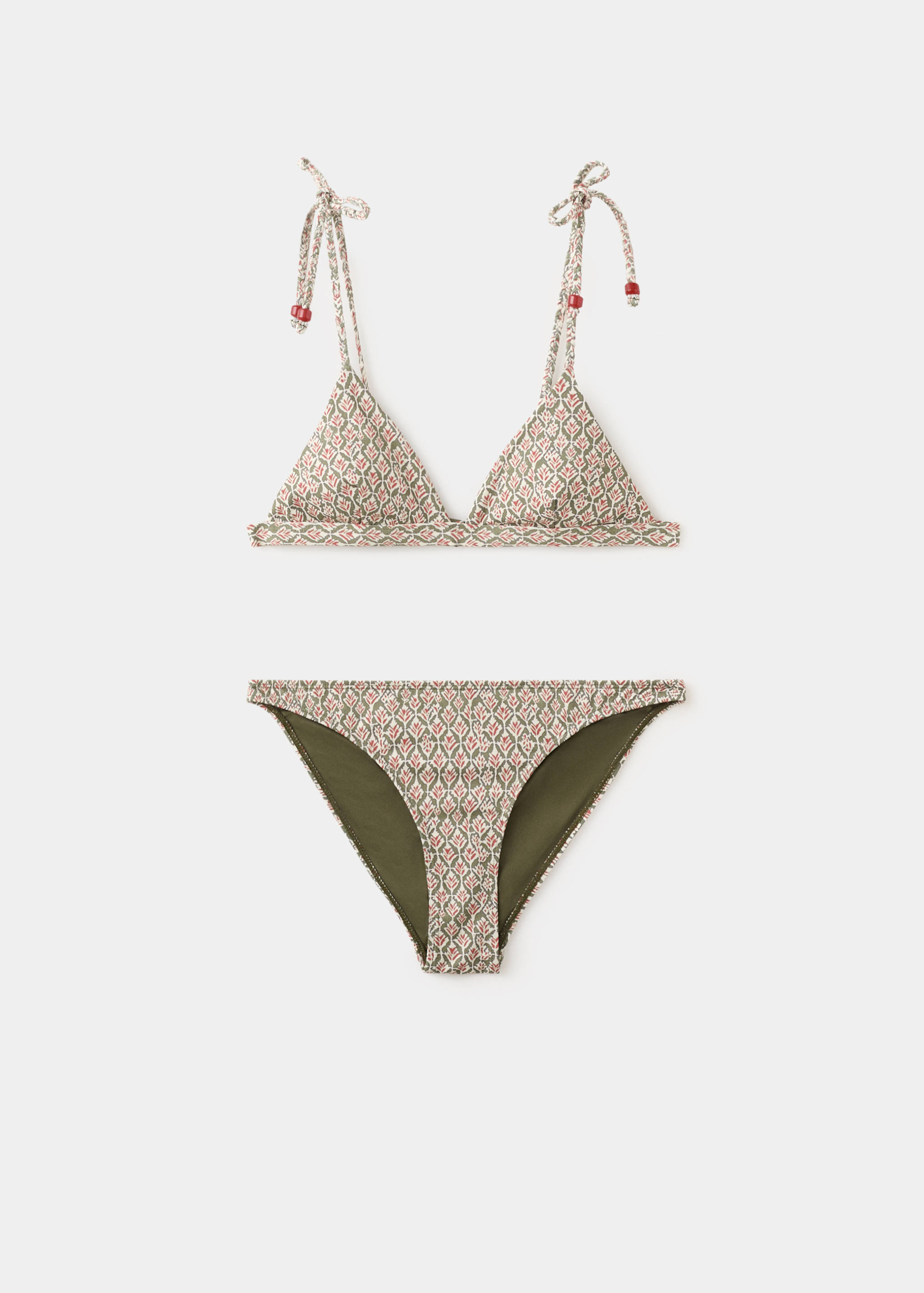 Бикини с принтом и классическими плавками - Изделие без модели