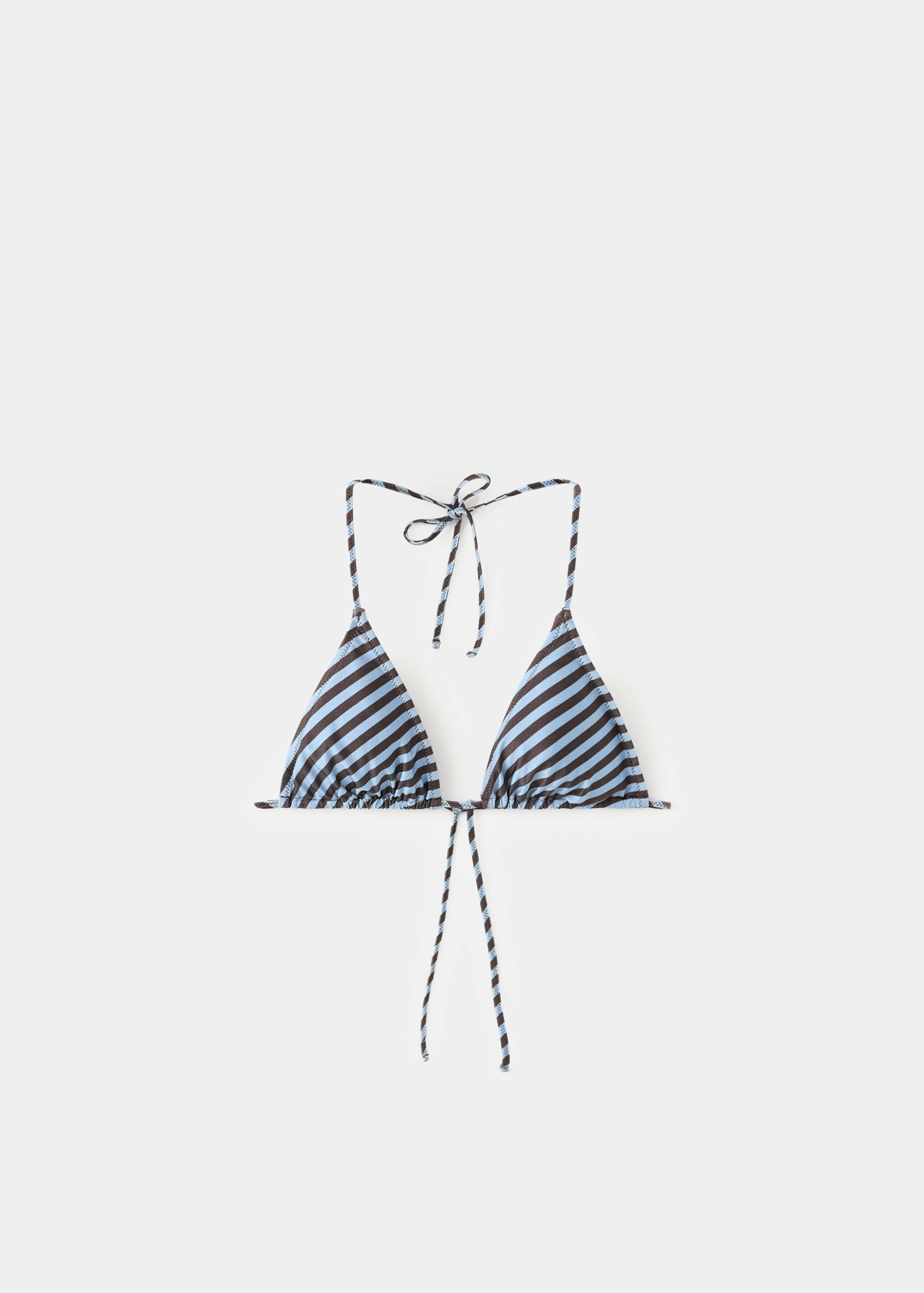 Striped triangle bikini top - Article without model