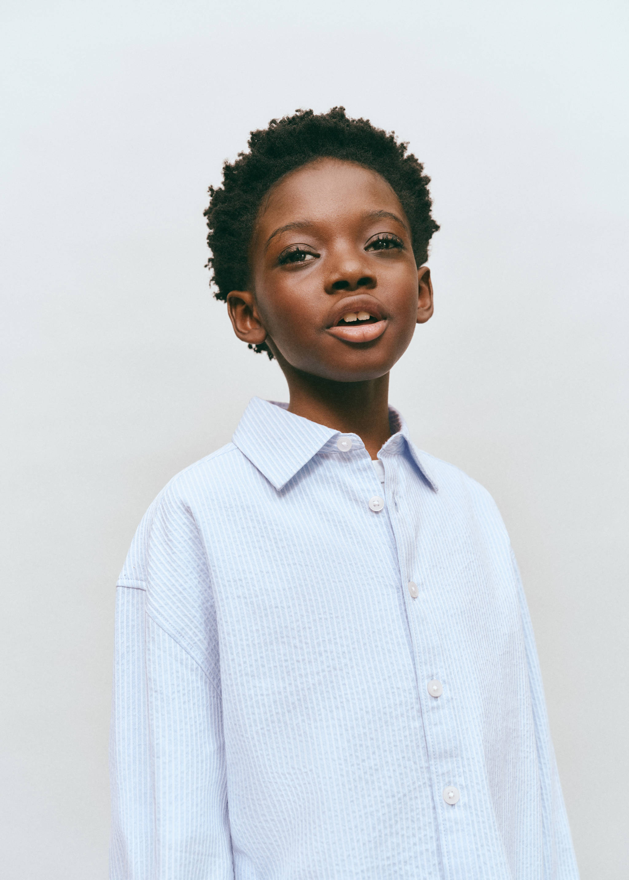 قميص قطني 100٪ مخطط - رؤية وسط