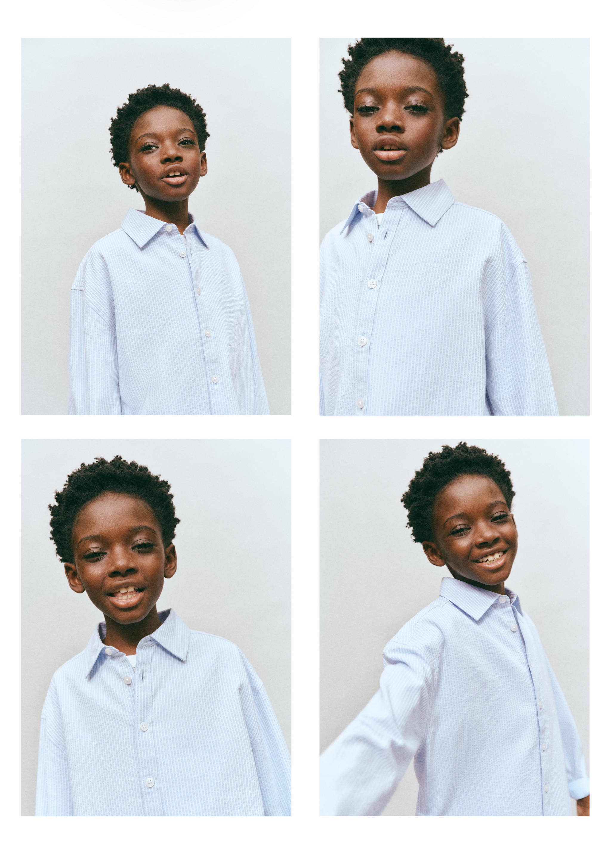 100% cotton striped shirt - Reverse of the article