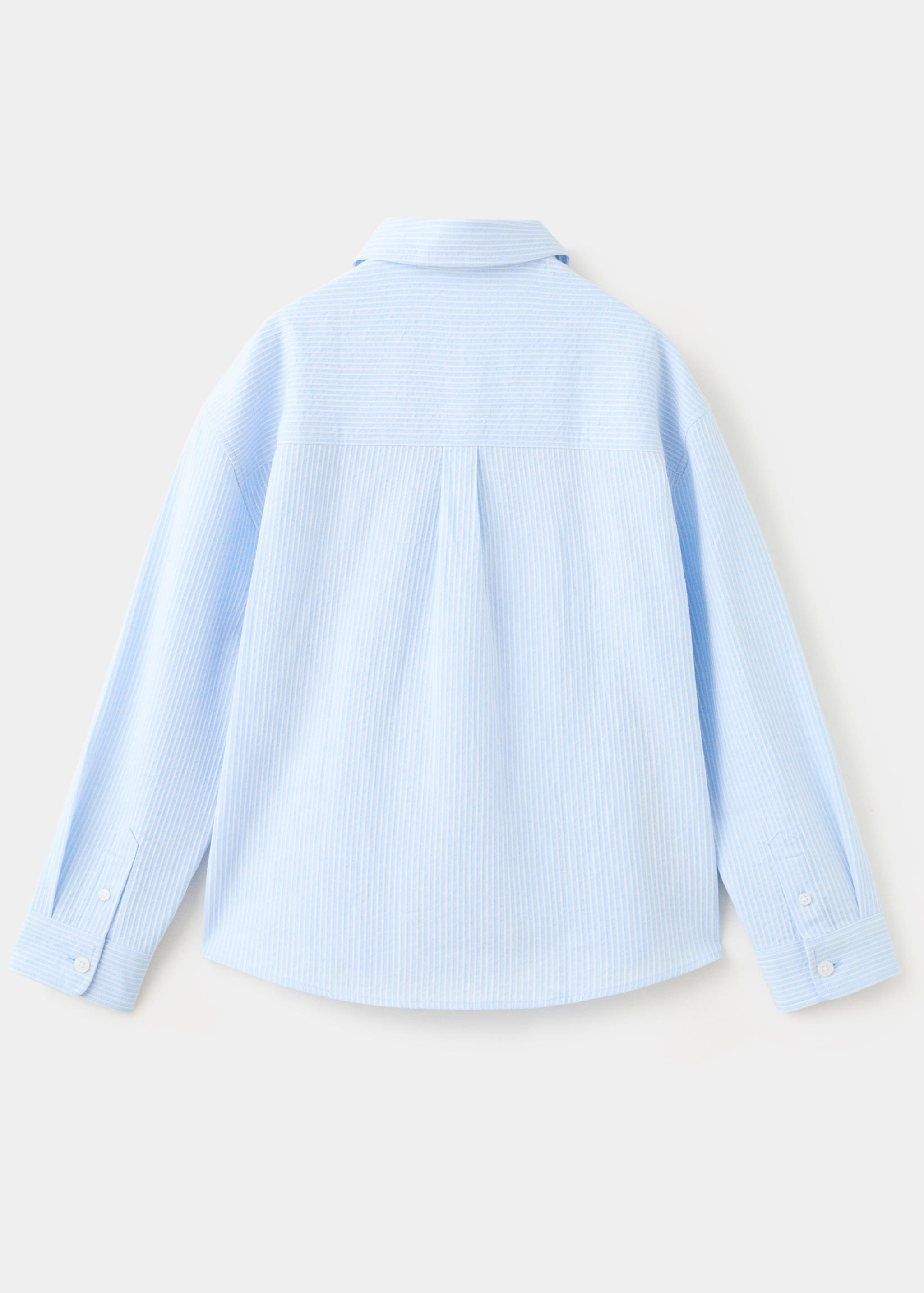 قميص قطني 100٪ مخطط - الجهة الخلفية للمنتج