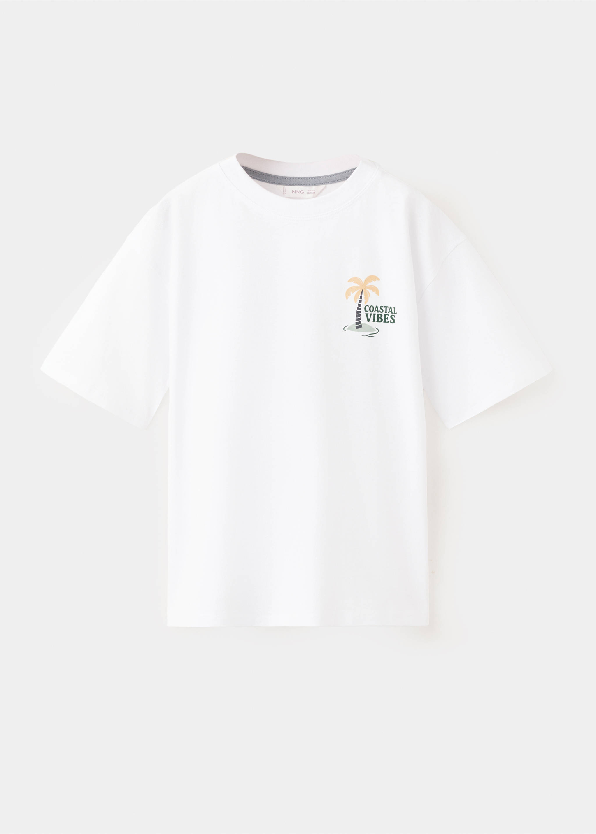 Camiseta algodón estampada - Artículo sin modelo, Blanco. Ref: 27006733-00.