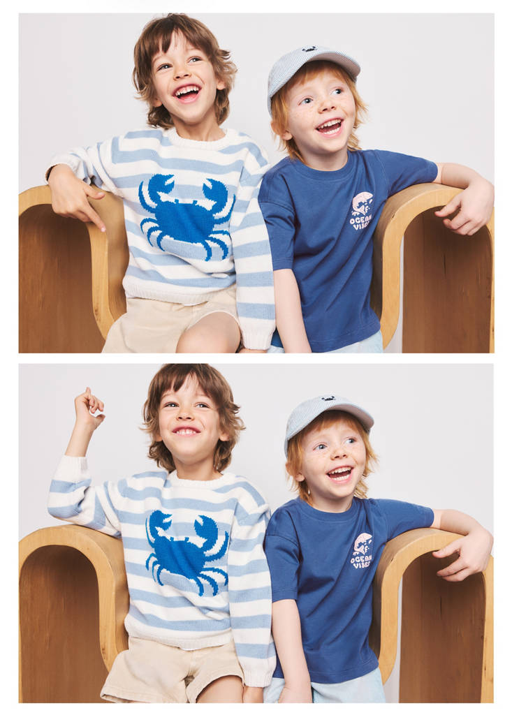 Short-sleeved printed t-shirt — Blue