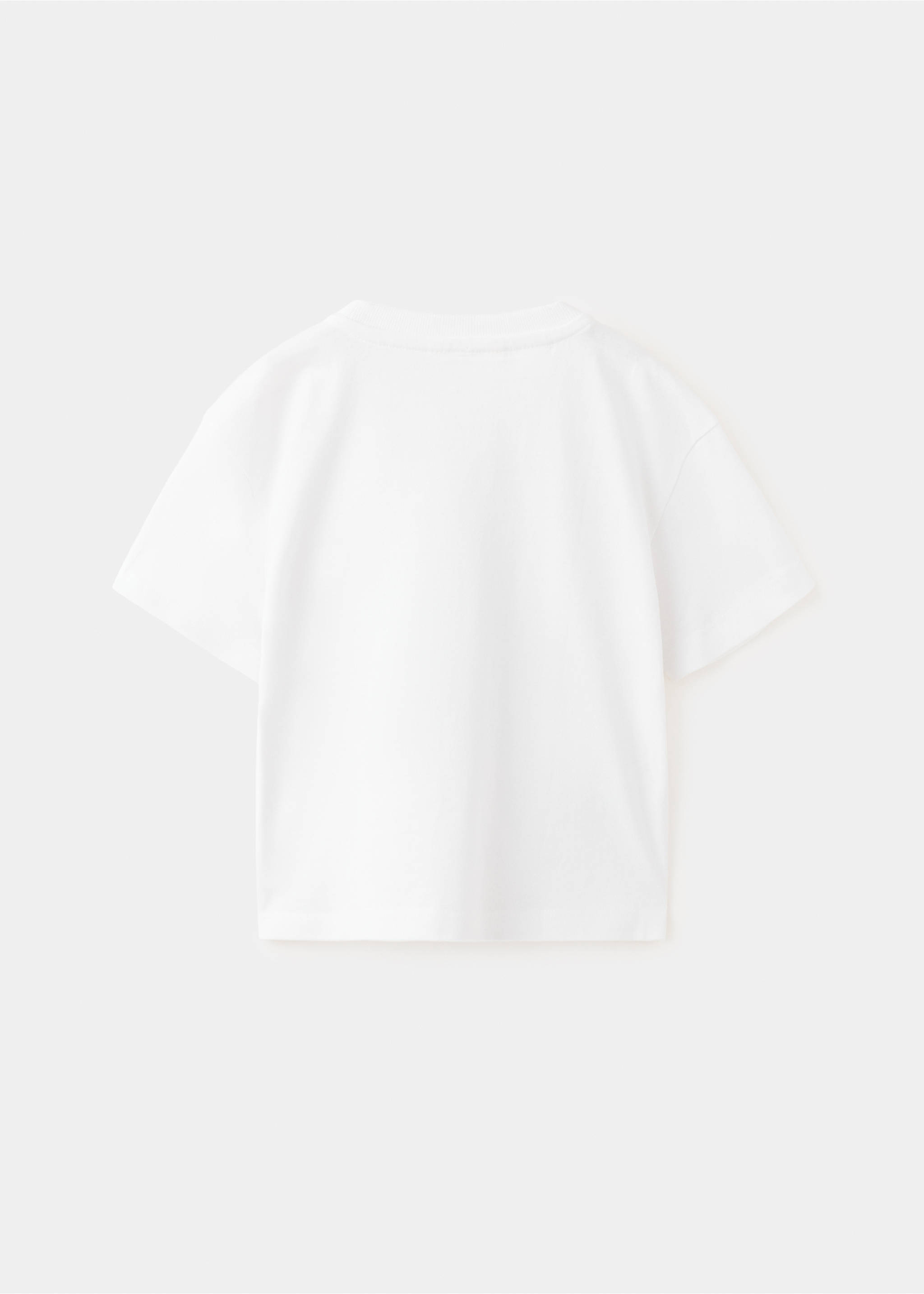 Camiseta algodón estampada - Reverso del artículo, Blanco. Ref: 27006735-00.