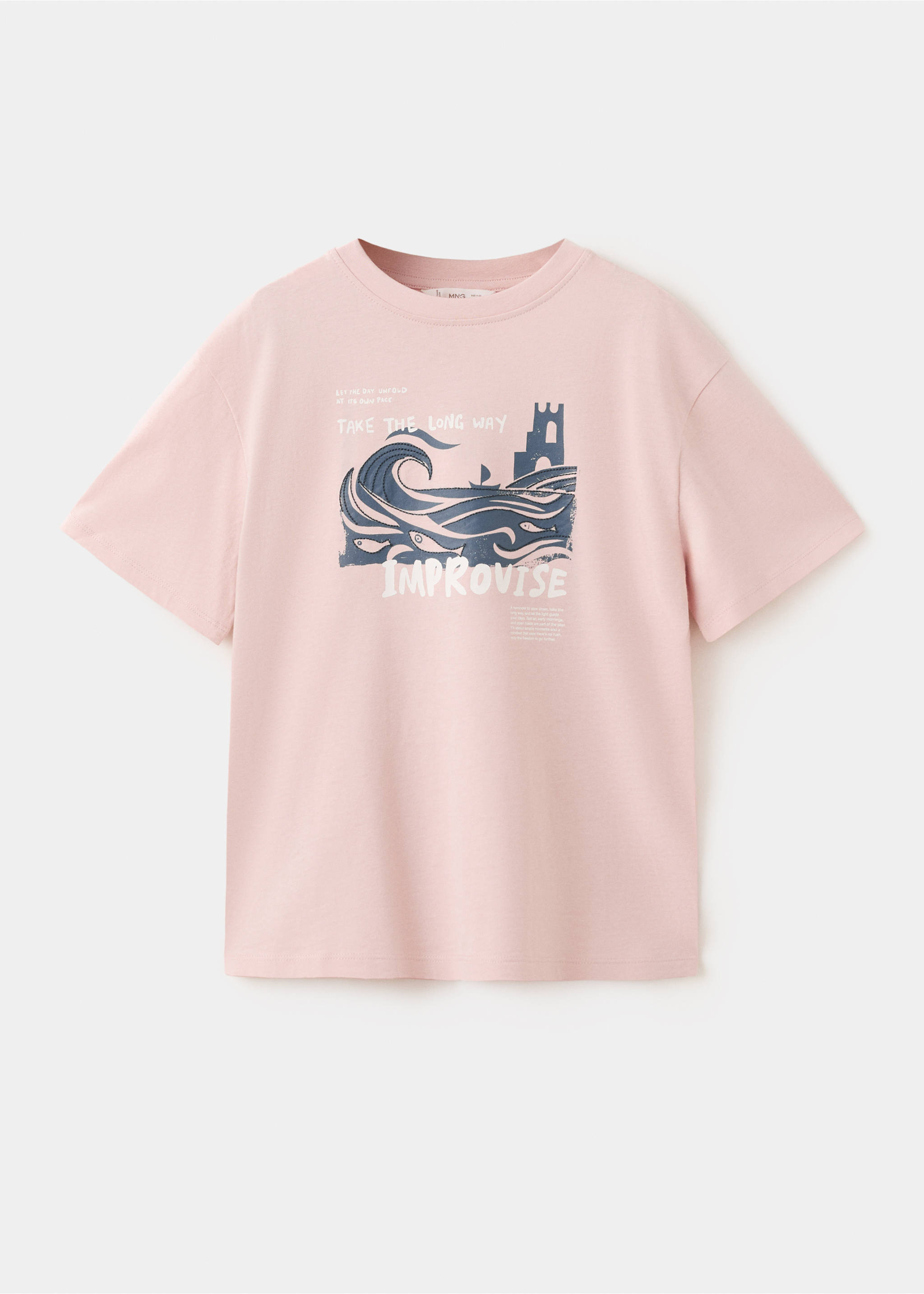 Camiseta algodón estampada - Artículo sin modelo, Rosa. Ref: 27006737-00.