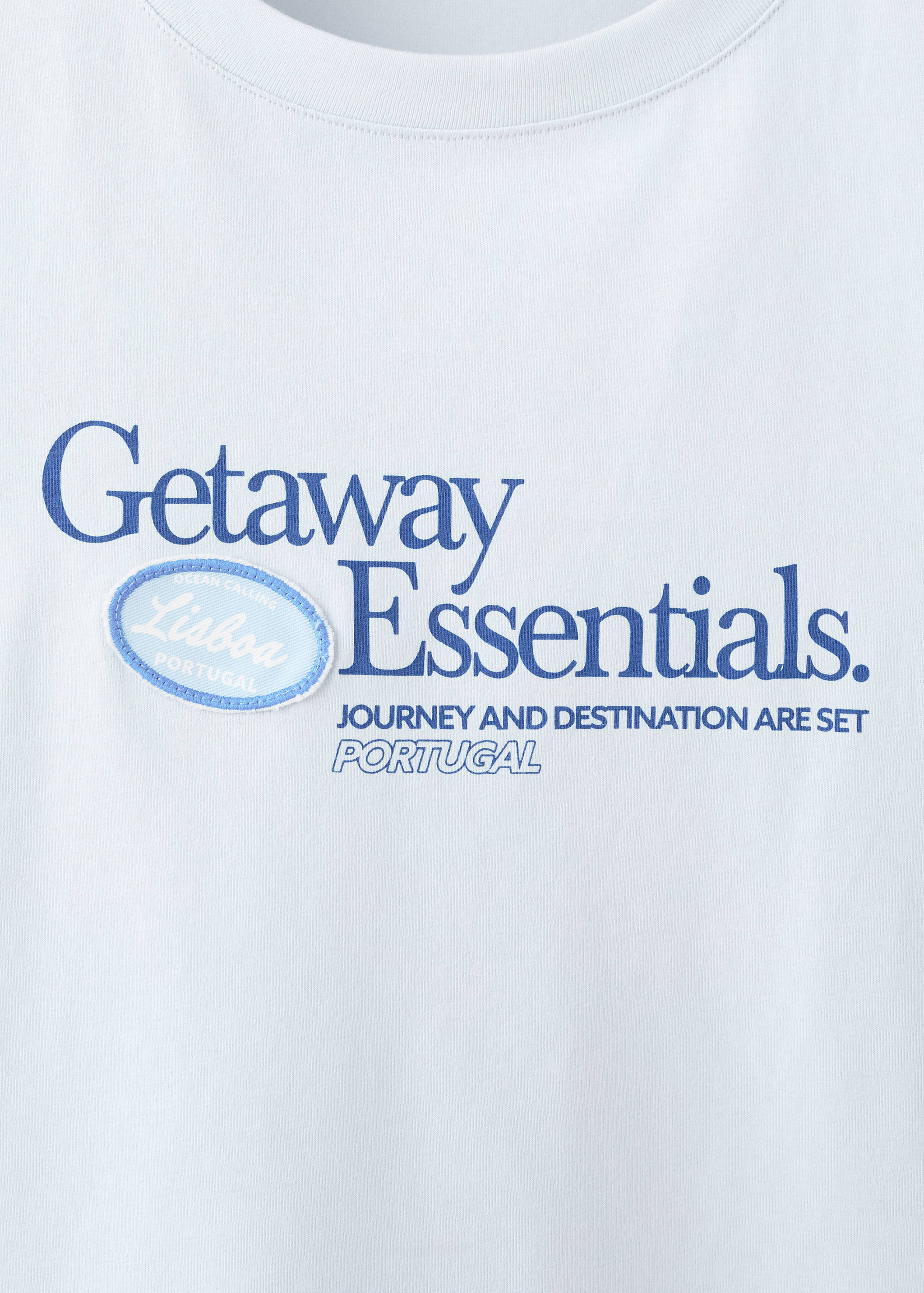 Хлопковая футболка с принтом - Деталь изделия 8