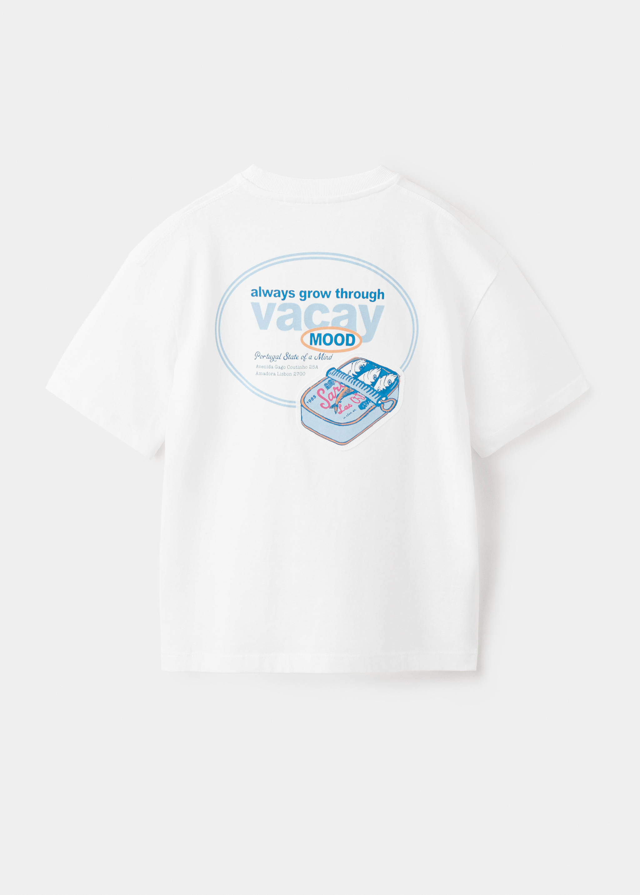 Camiseta algodón estampada - Reverso del artículo