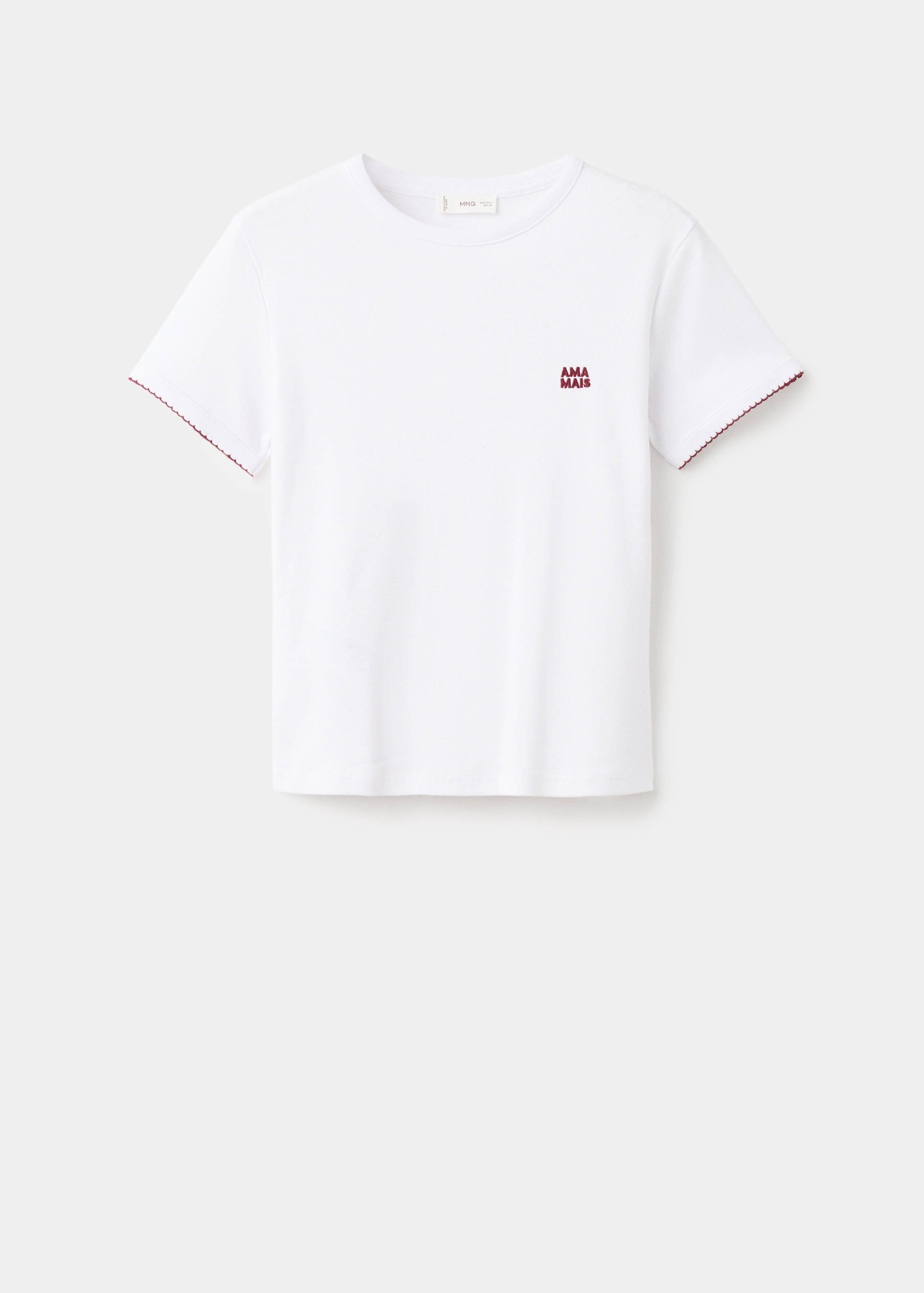 Embroidered detail T-shirt - Article without model