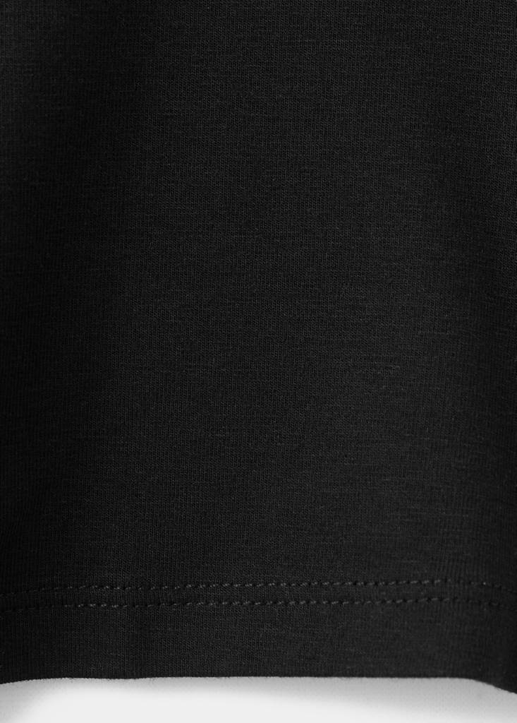 Square neck halter top — Black