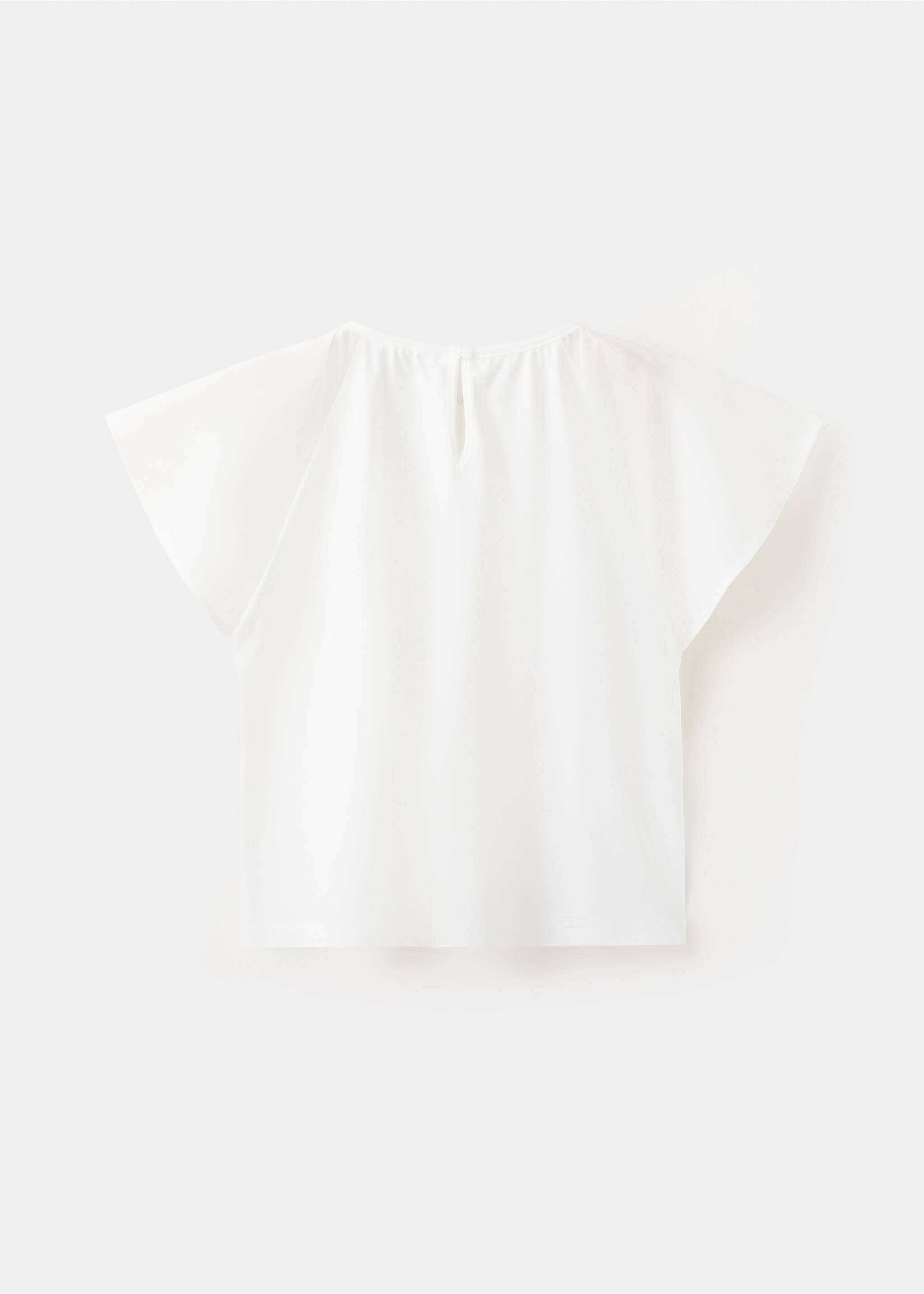 T-shirt coton étoiles - Verso de l’article, Blanc cassé. Ref: 27006751-00.