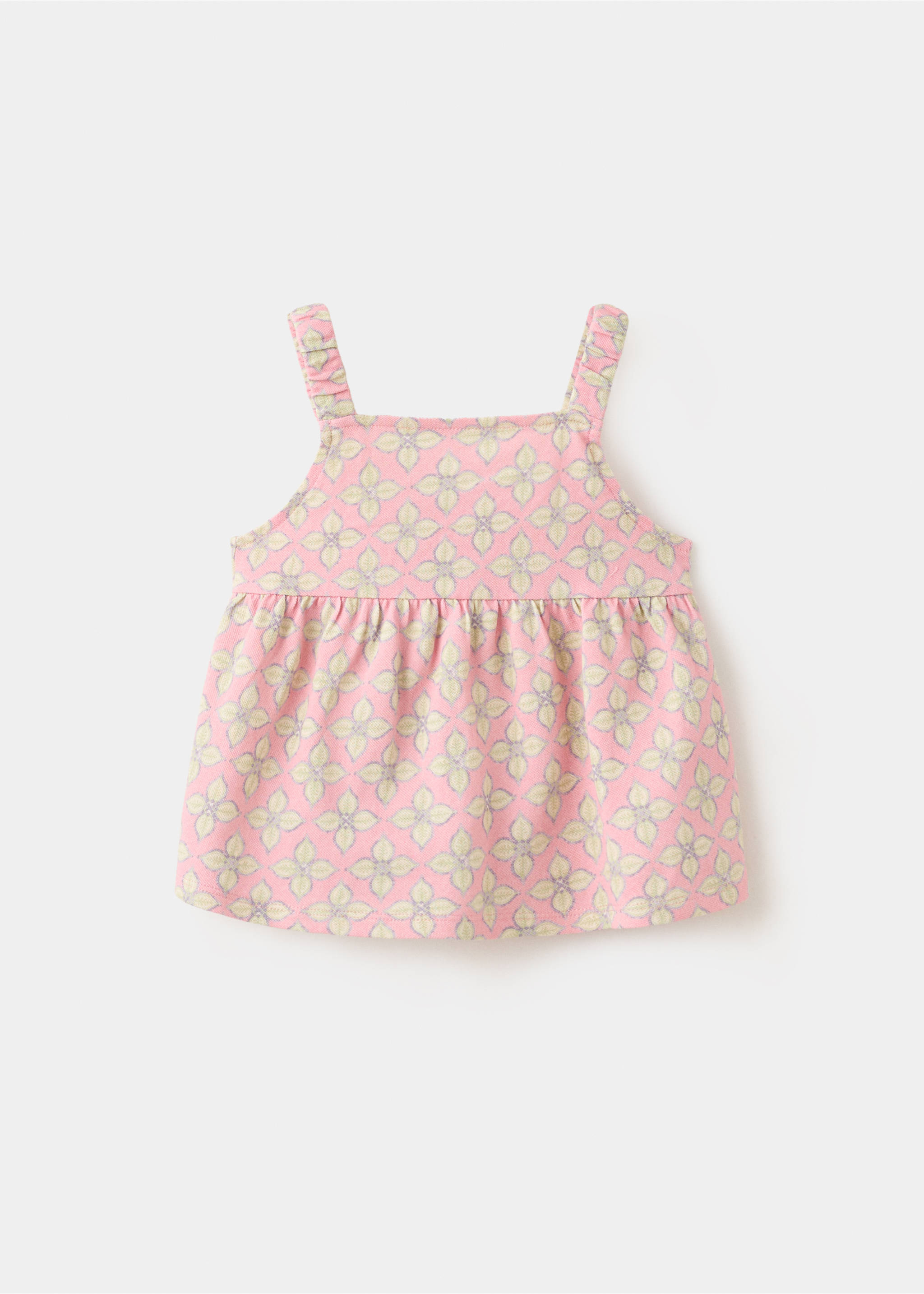 Floral print T-shirt - Article without model, Pink. Ref: 27006755-00.