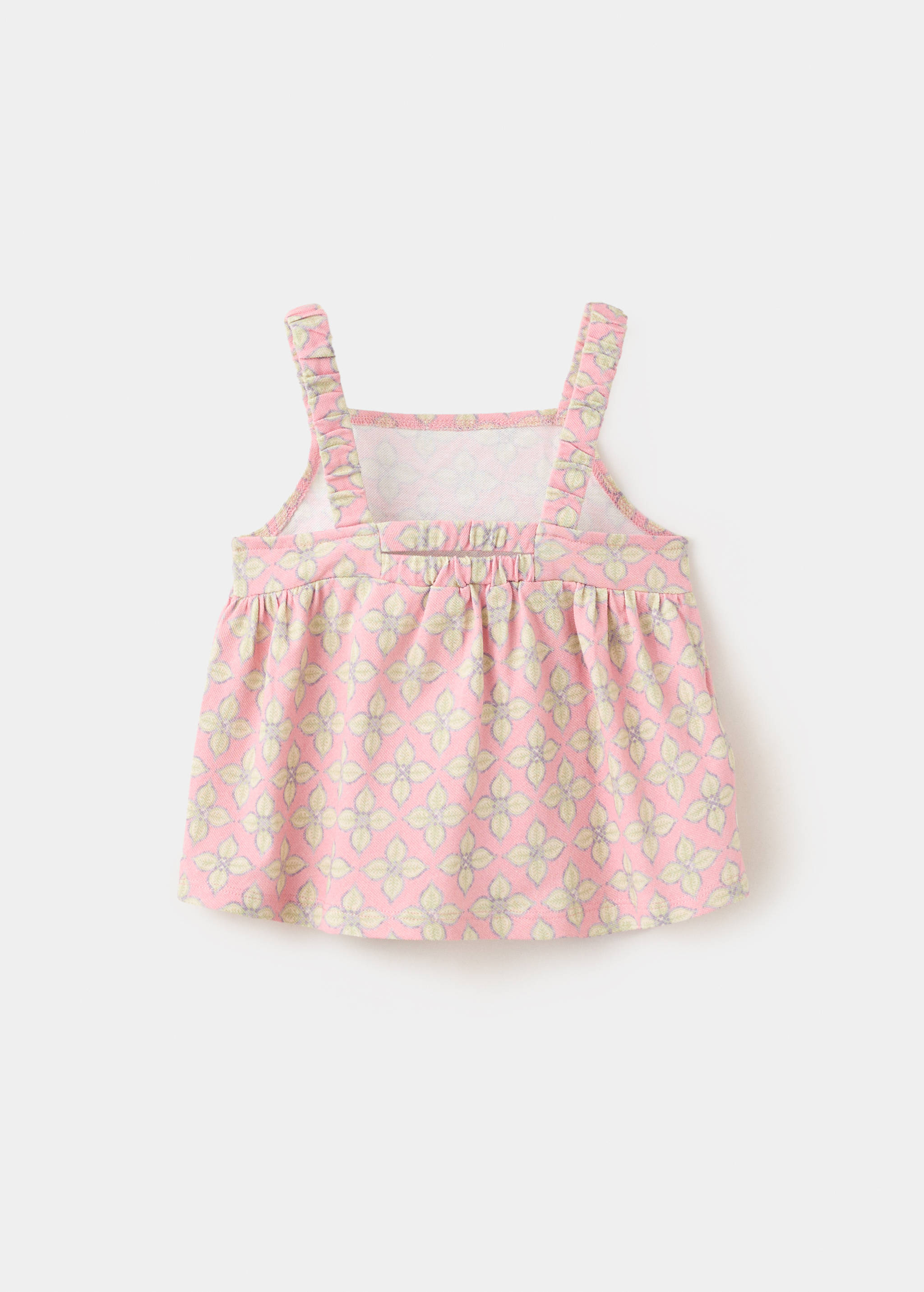 Floral print T-shirt - Reverse of the article