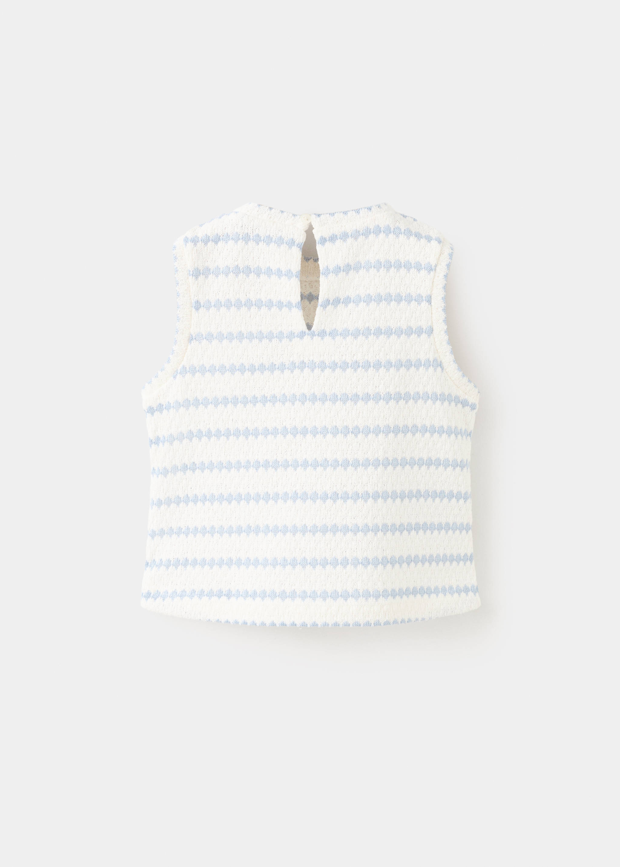 Striped crochet top - Reverse of the article