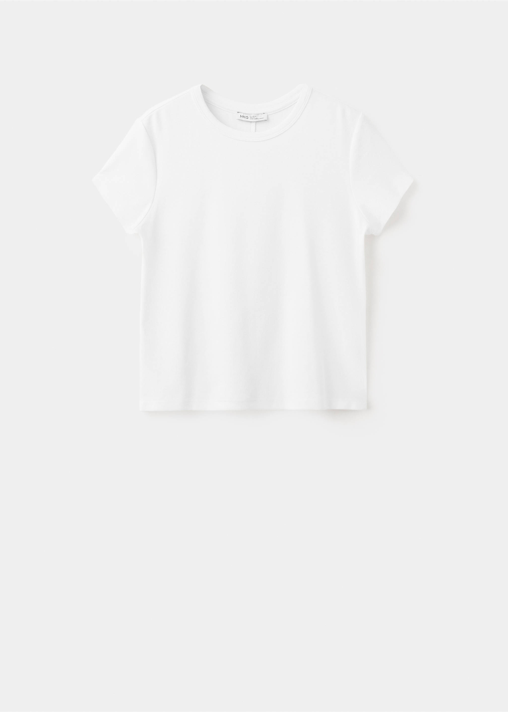 Essential cotton-blend T-shirt - Article without model, Off White. Ref: 27006758-00.