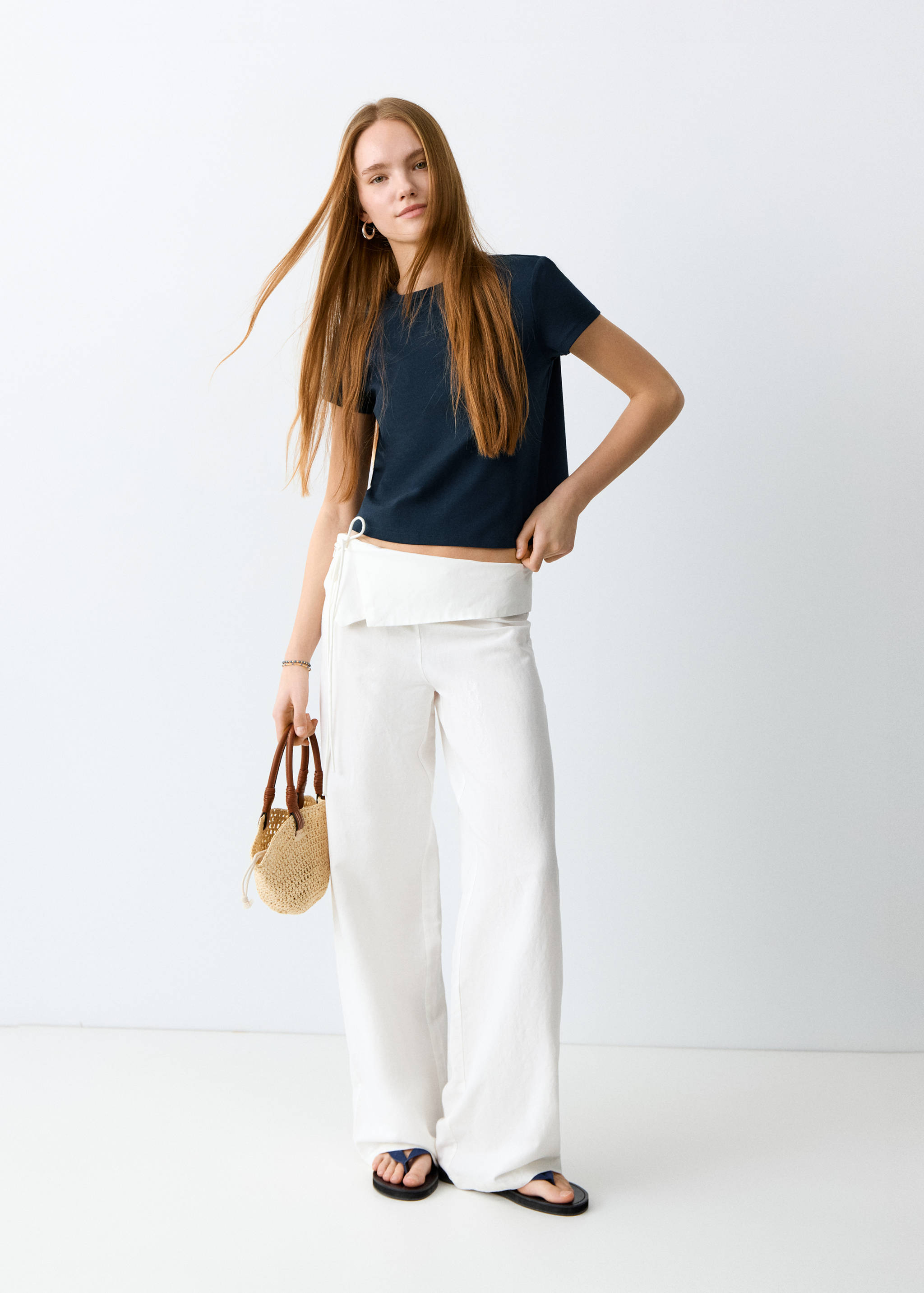 Samarreta bàsica barreja cotó - Pla general