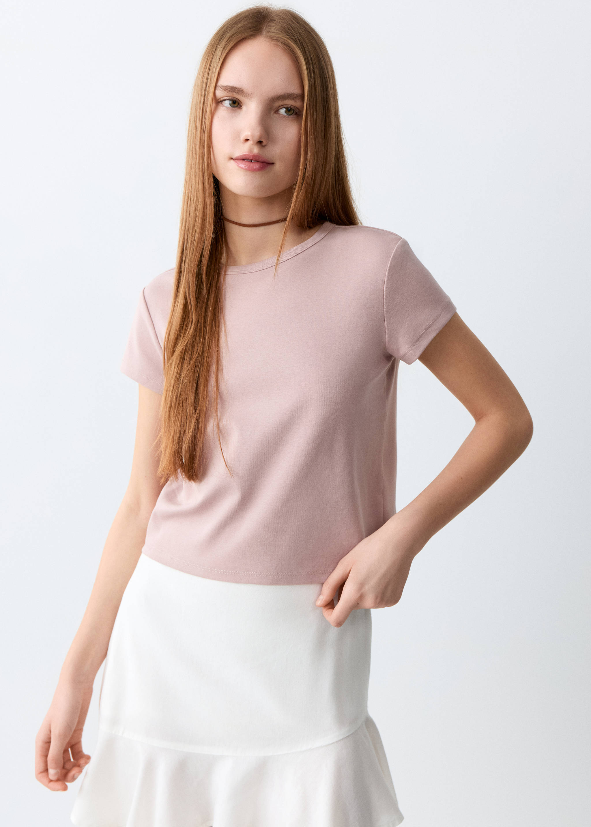 Samarreta bàsica barreja cotó - Pla mig