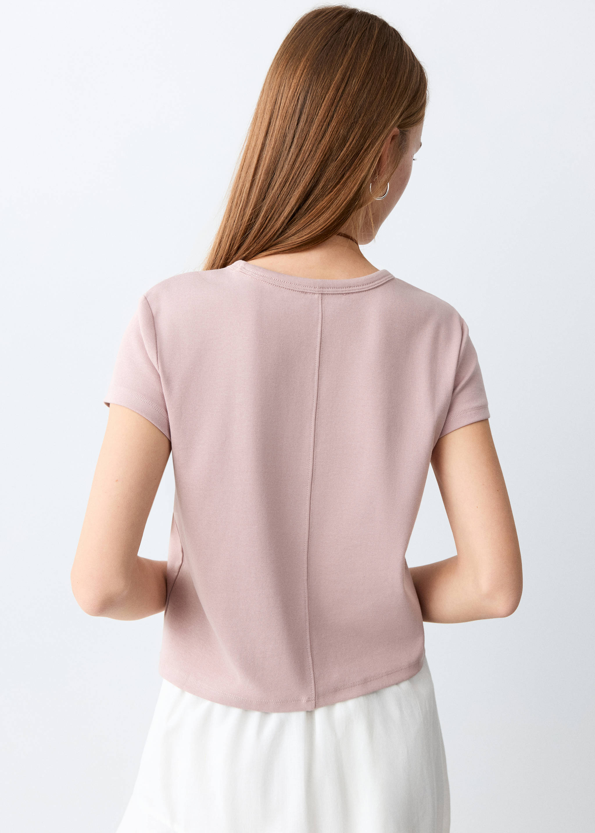 Samarreta bàsica barreja cotó - Revers de l'article