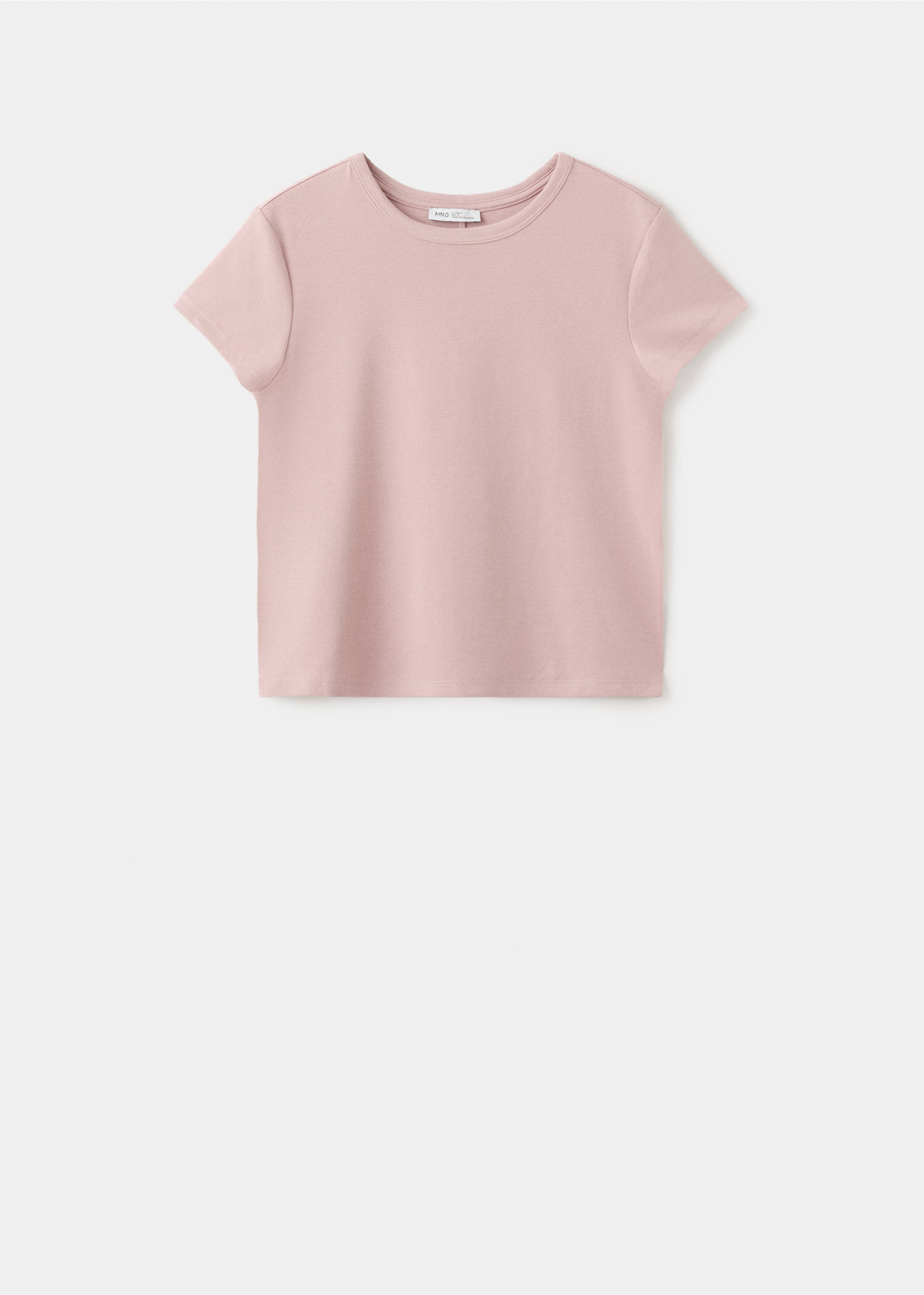 Повседневная хлопковая футболка - Изделие без модели, Розовый. Ref: 27006760-00.