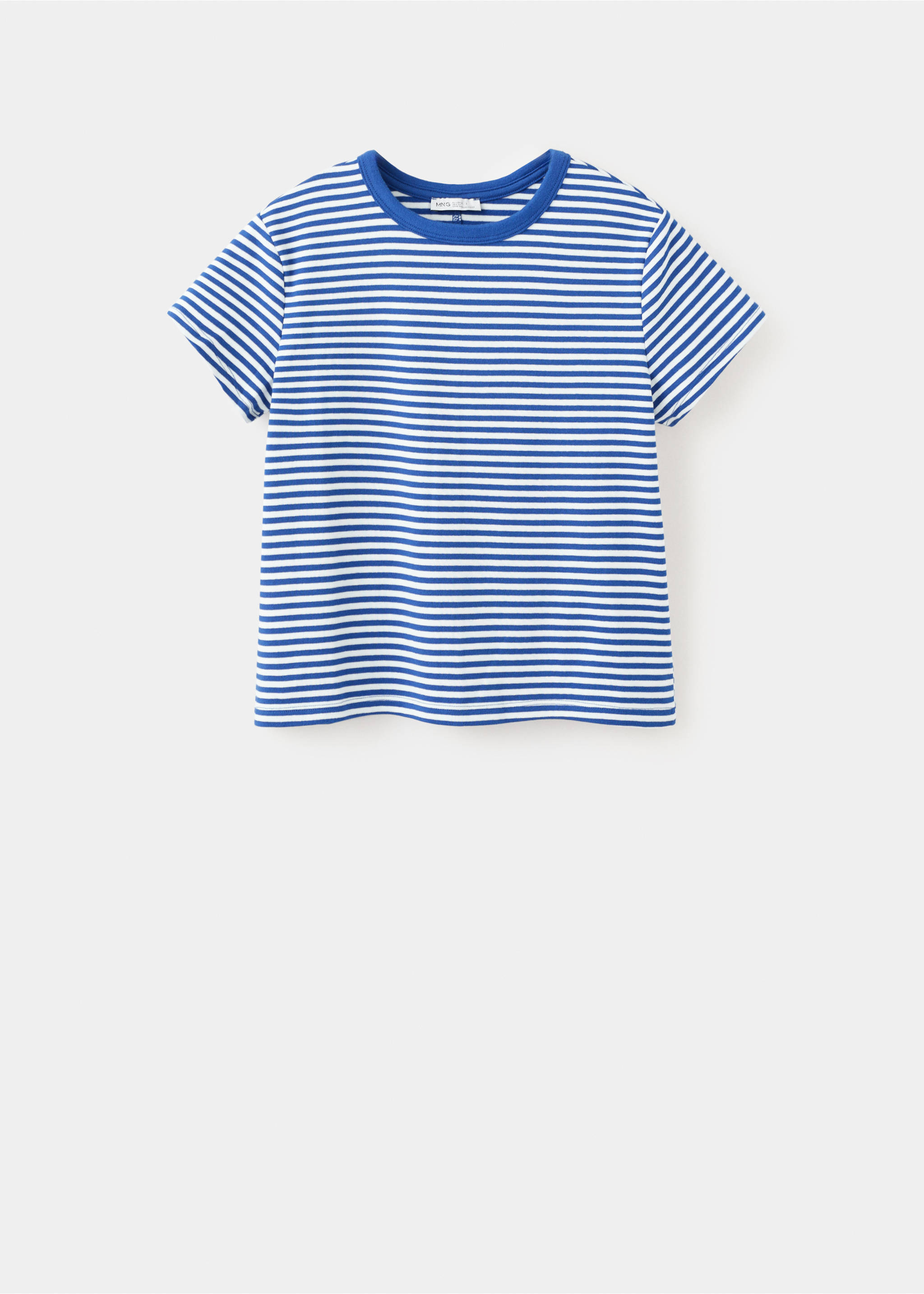 Striped cotton T-shirt - Article without model, Blue. Ref: 27006761-00.