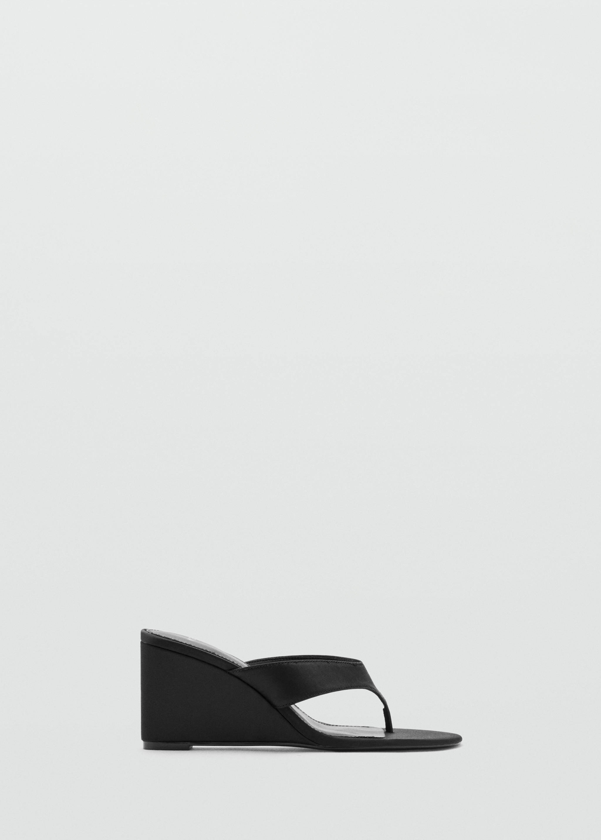 Satin strap wedge sandal - Article without model