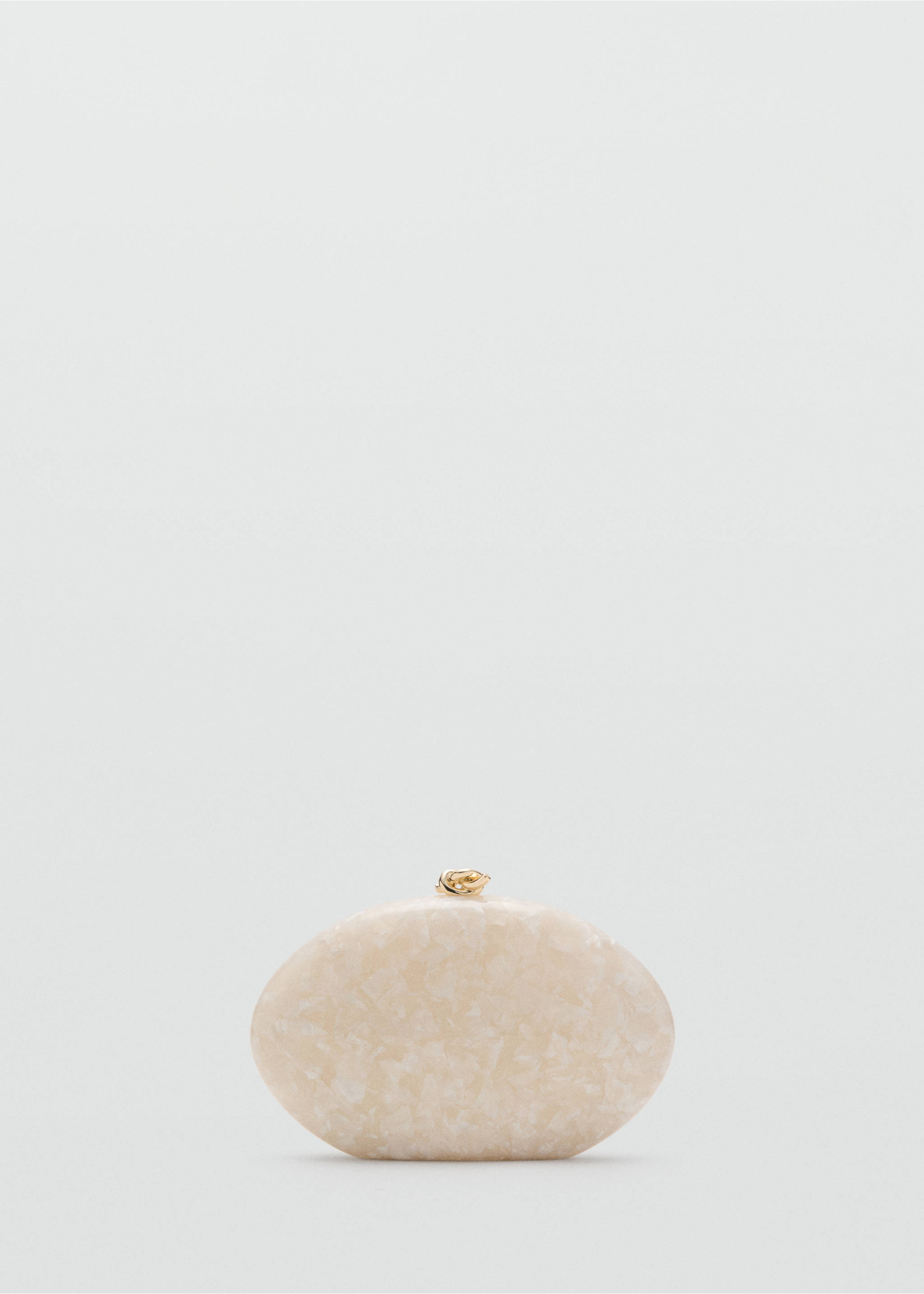 Bolso clutch efecto perlado - Artículo sin modelo, Blanco marfil. Ref: 27007140-00.