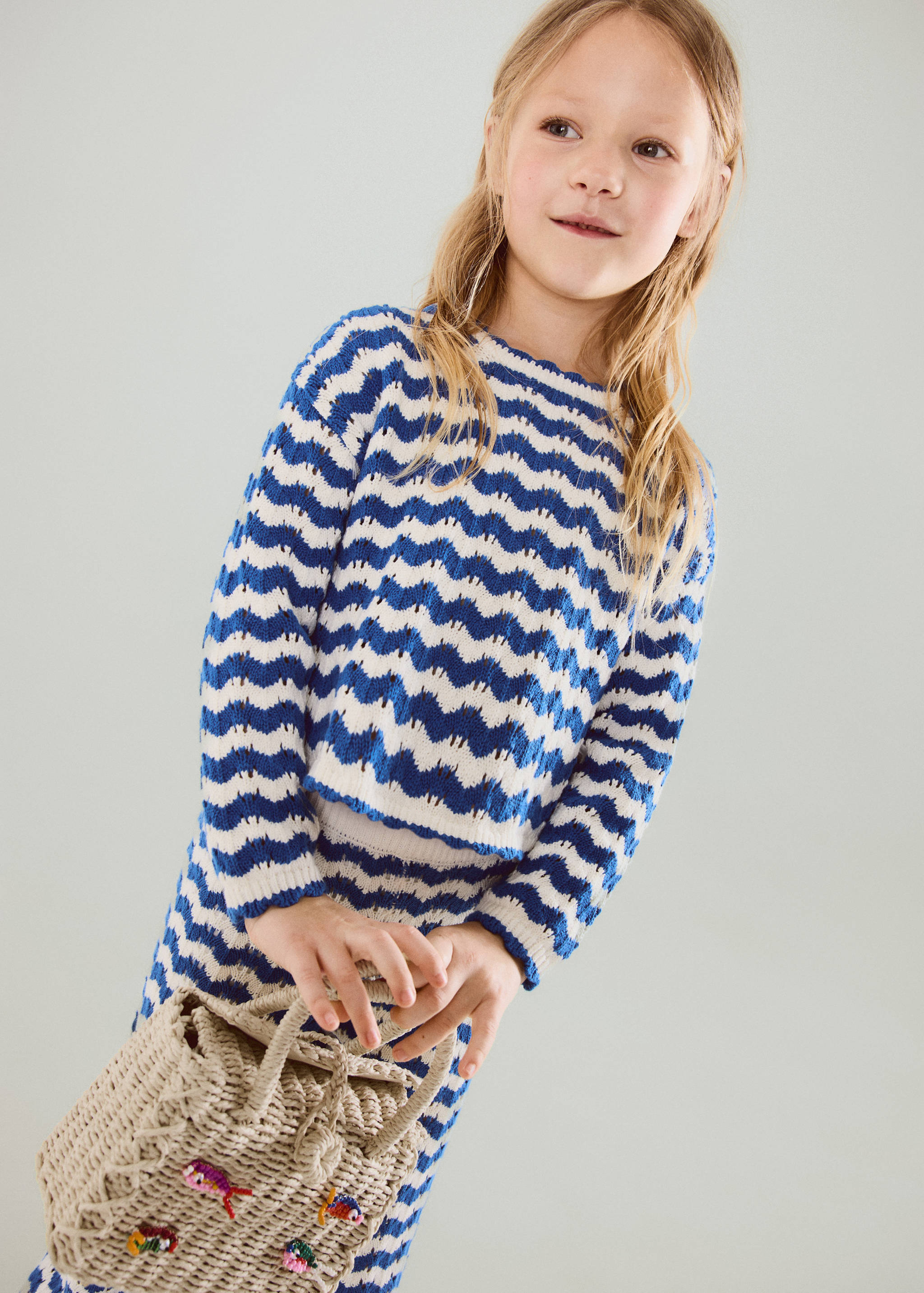 Mini sac en raphia poissons - Plan général