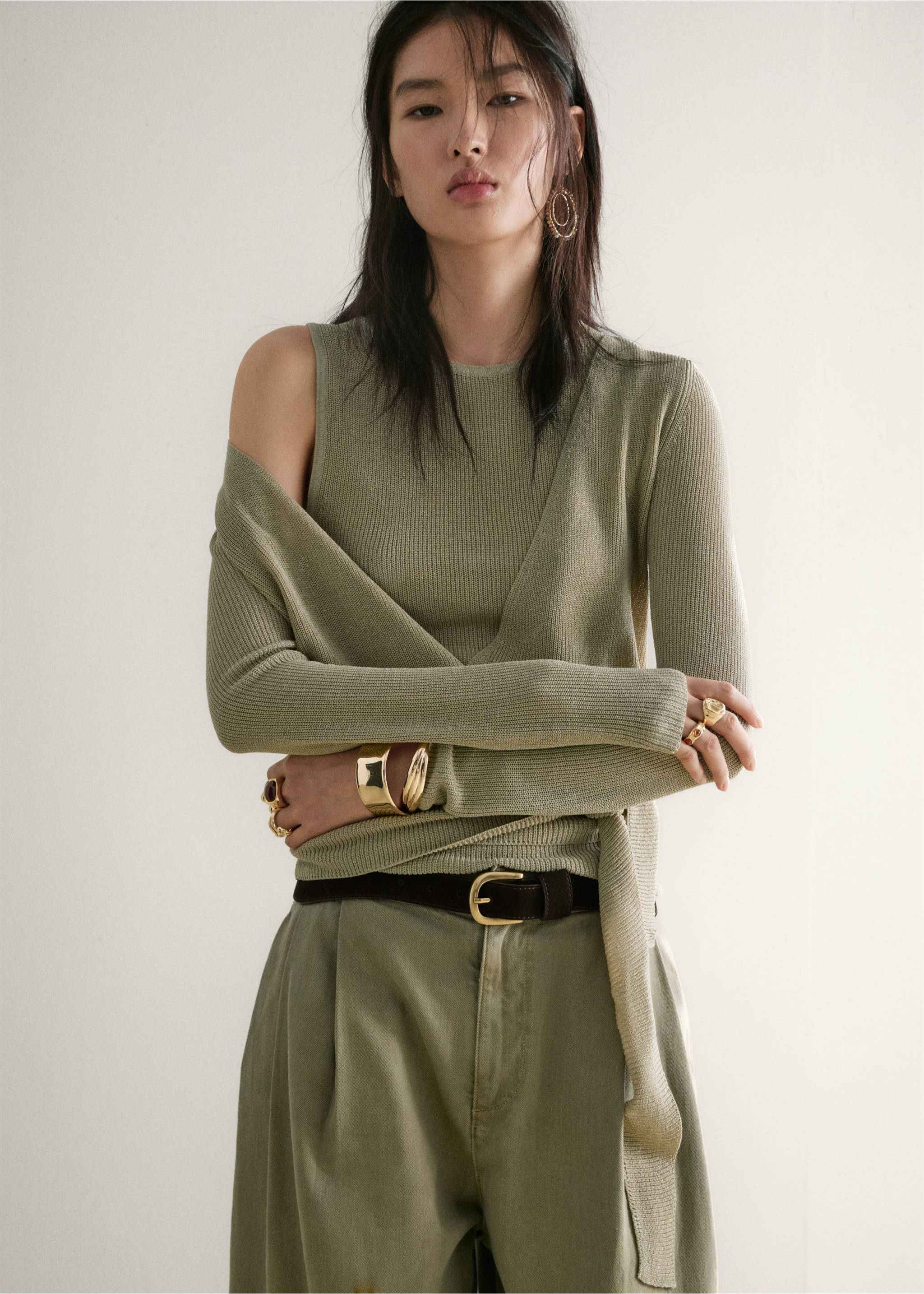 Top punt fi entallat - Detall de l'article 1, Verd aigua. Ref: 27007143-00.