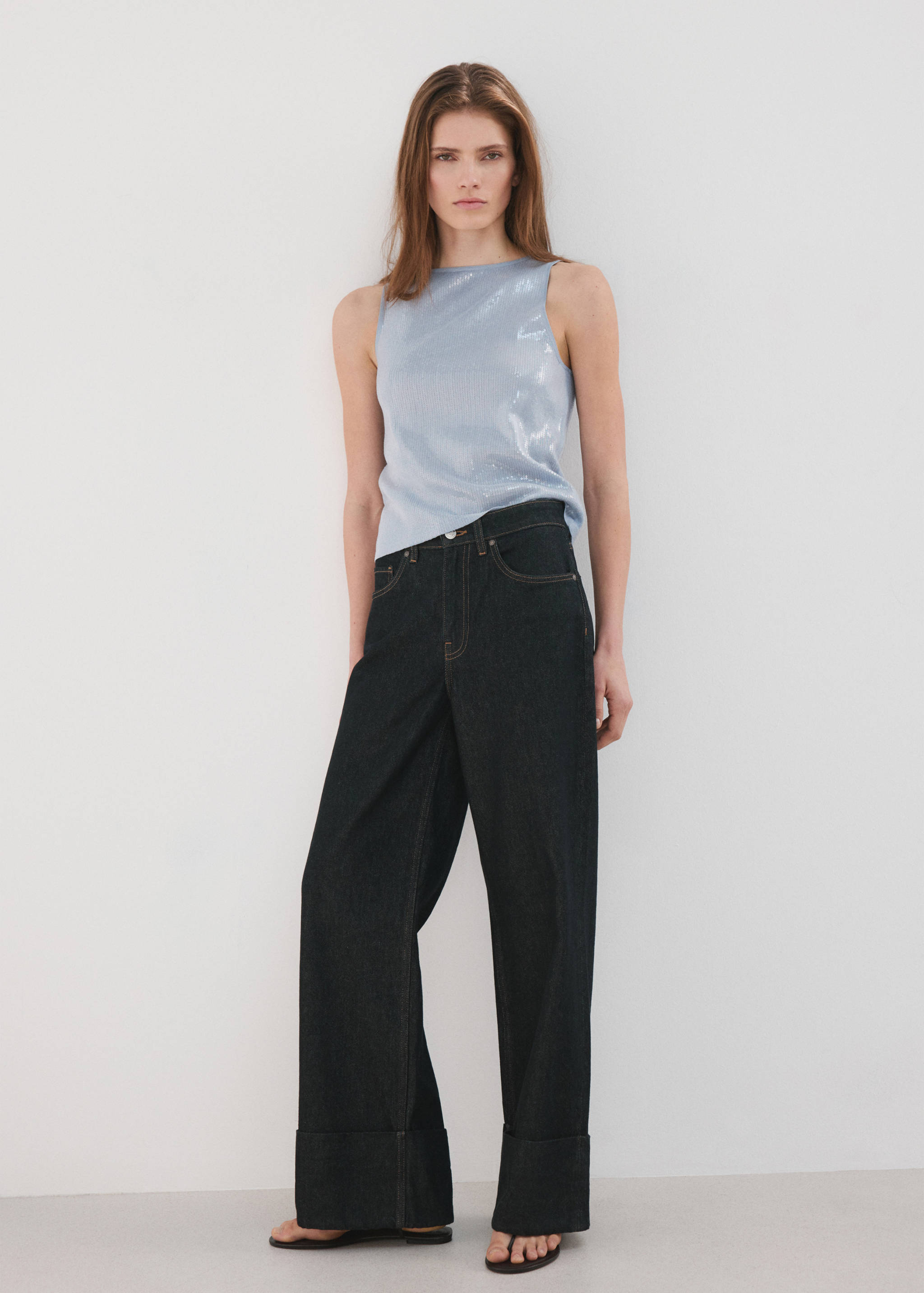 Sequins knit top - General plane