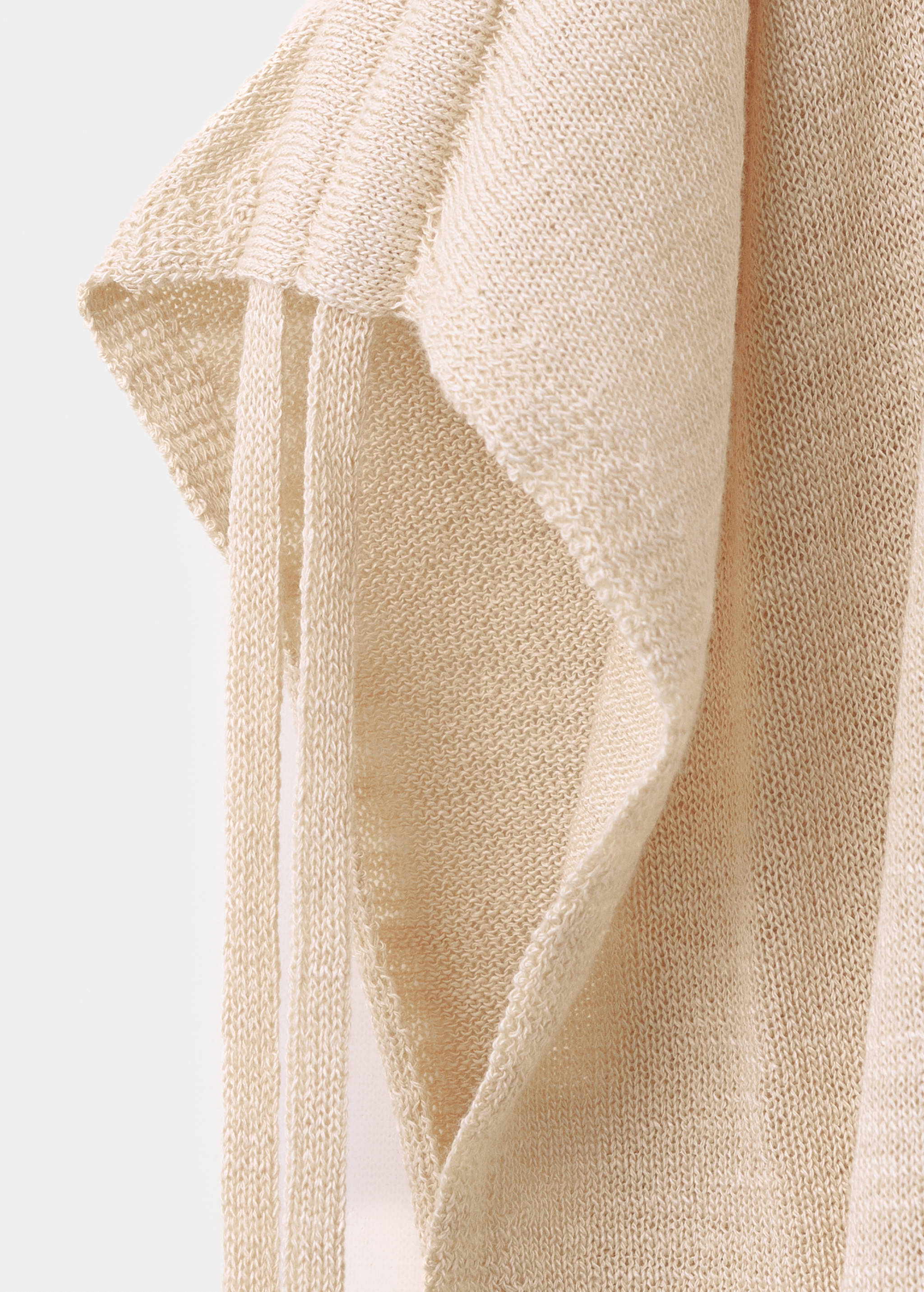 كنزة بأكمام قصيرة محبوكة ناعمة - تفاصيل المنتج 8