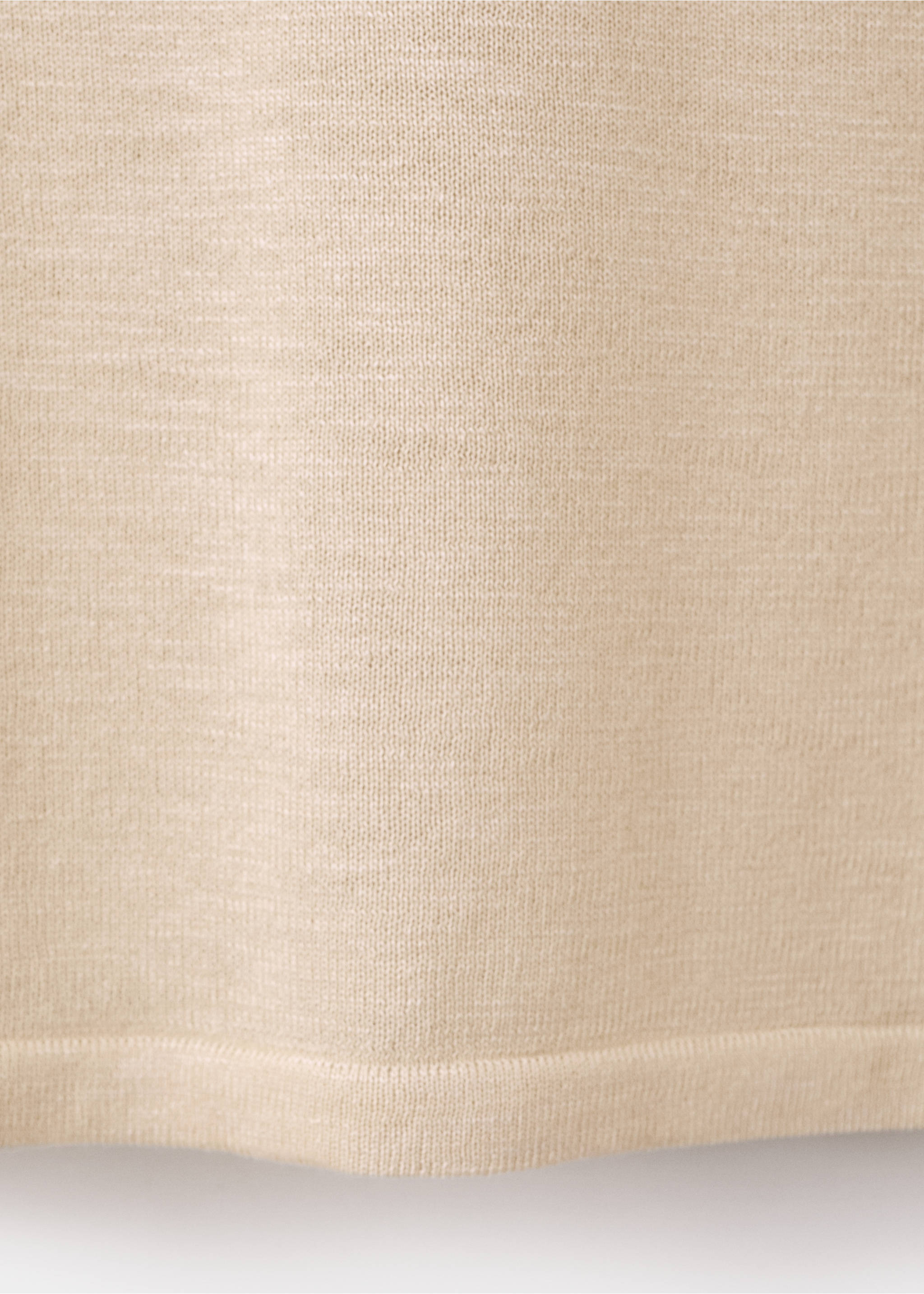 كنزة بأكمام قصيرة محبوكة ناعمة - تفاصيل المنتج 0, بيج فاتح. Ref: 27007147-00.