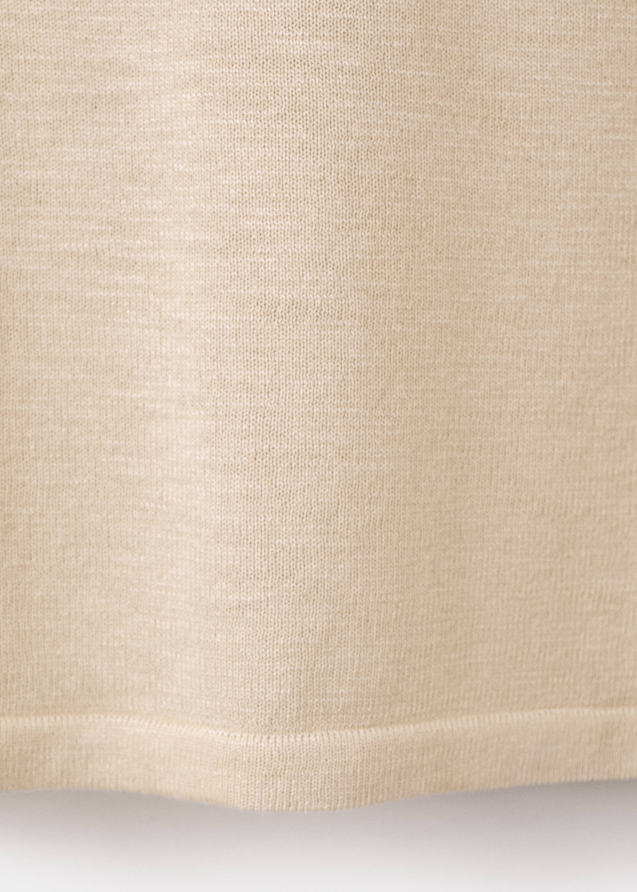 كنزة بأكمام قصيرة محبوكة ناعمة - تفاصيل المنتج 0