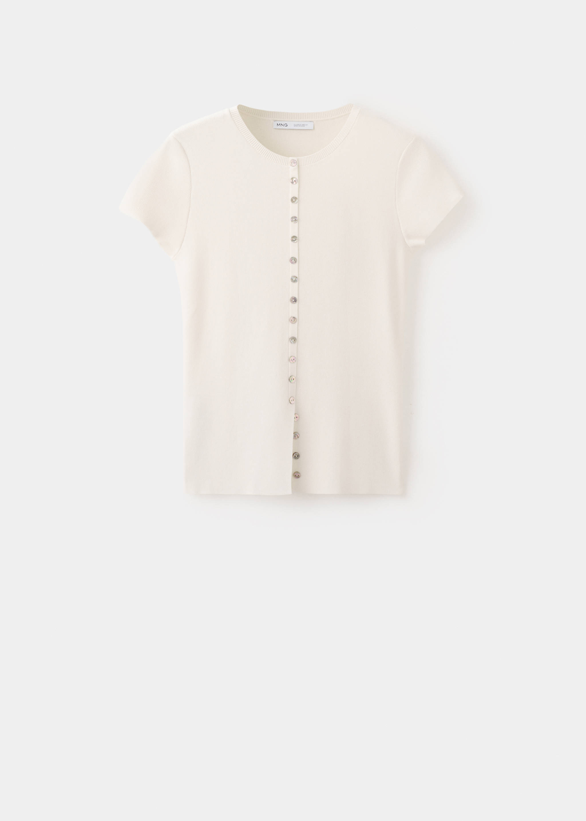 Buttons detail knit sweater - Article without model