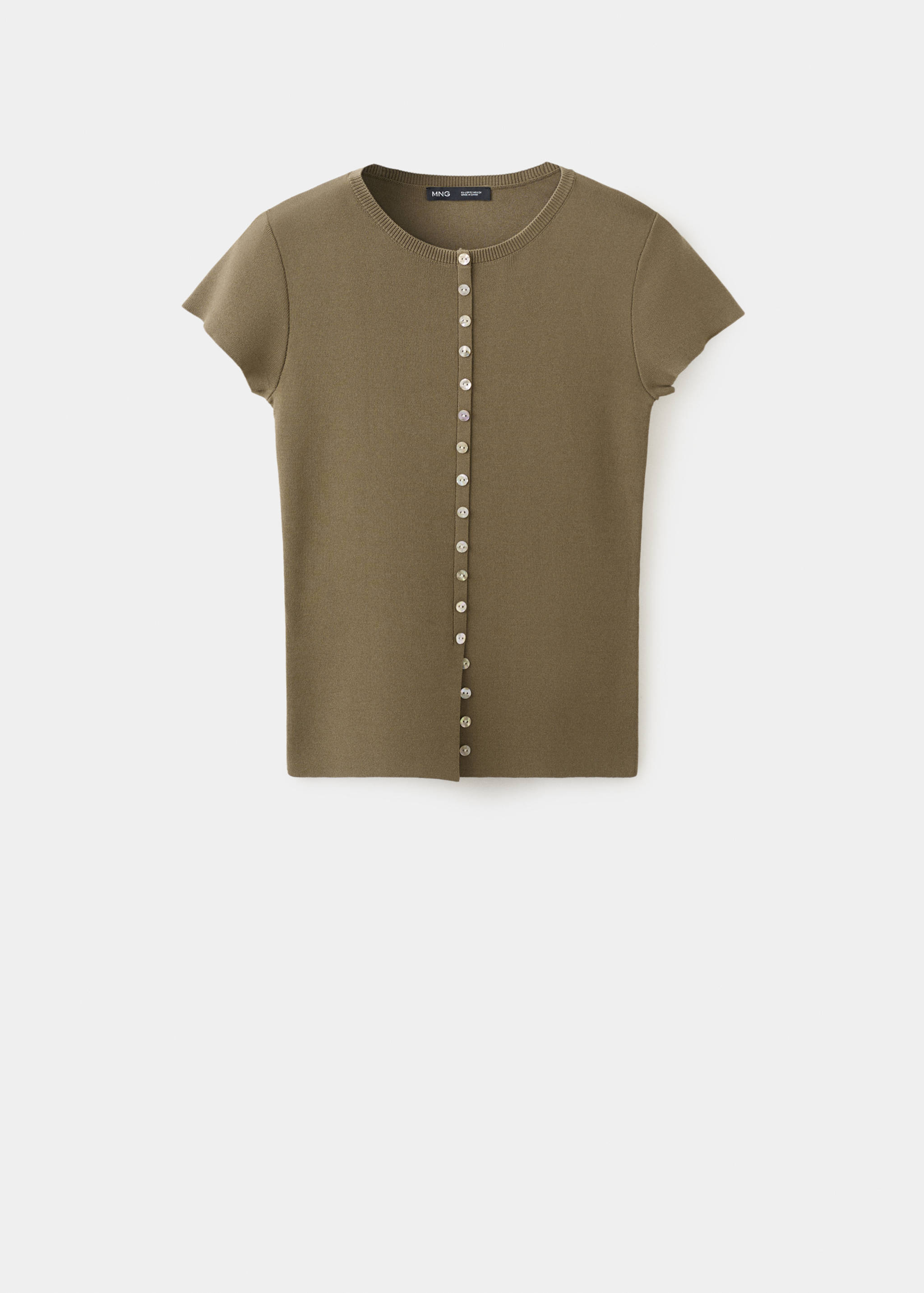 Buttons detail knit sweater - Article without model