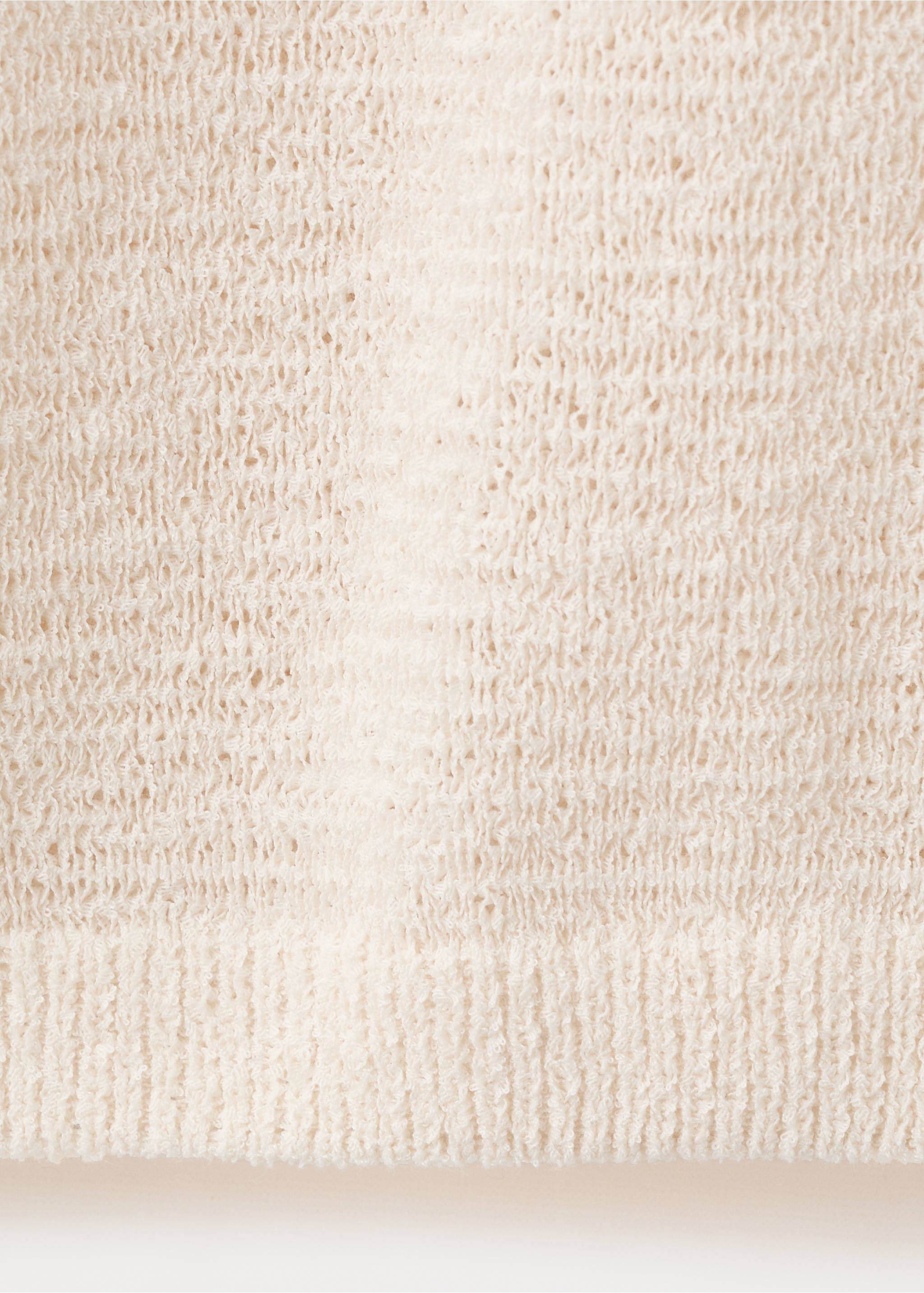 تيشيرت محبوك بأكمام قصيرة - تفاصيل المنتج 0, بيج فاتح. Ref: 27007152-00.