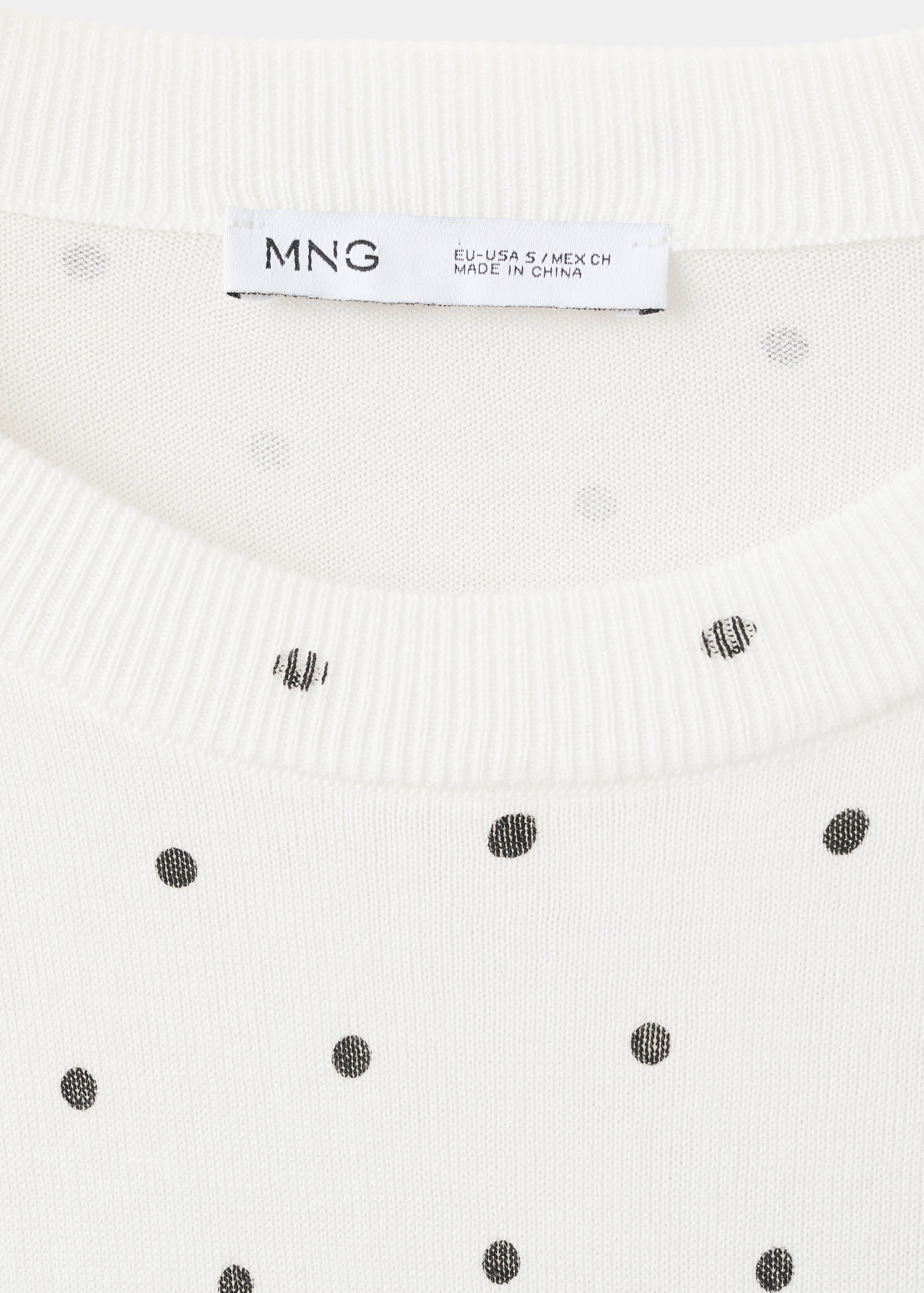 Polka-dot knitted sweater - Details of the article 8