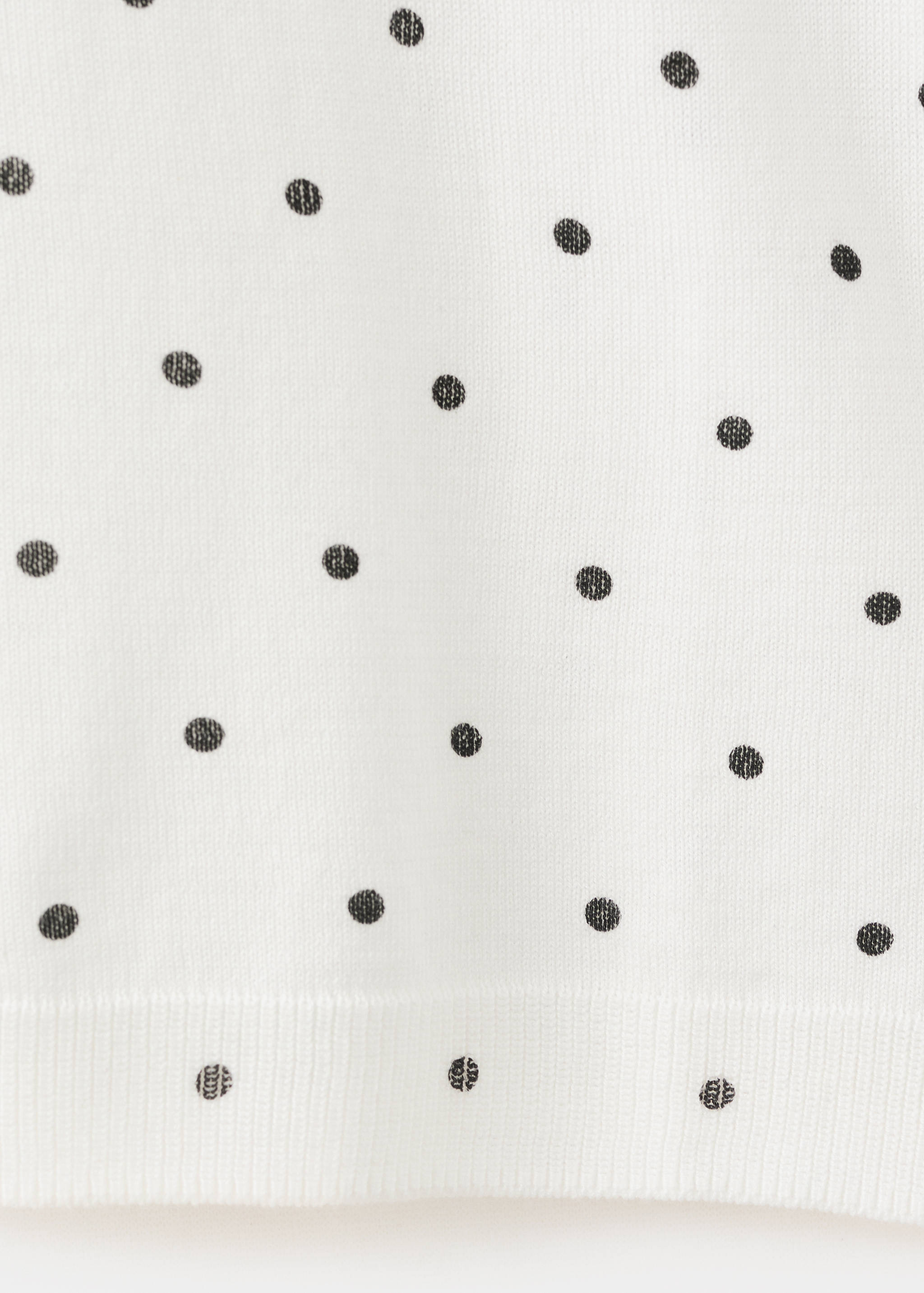 Polka-dot knitted sweater - Details of the article 0