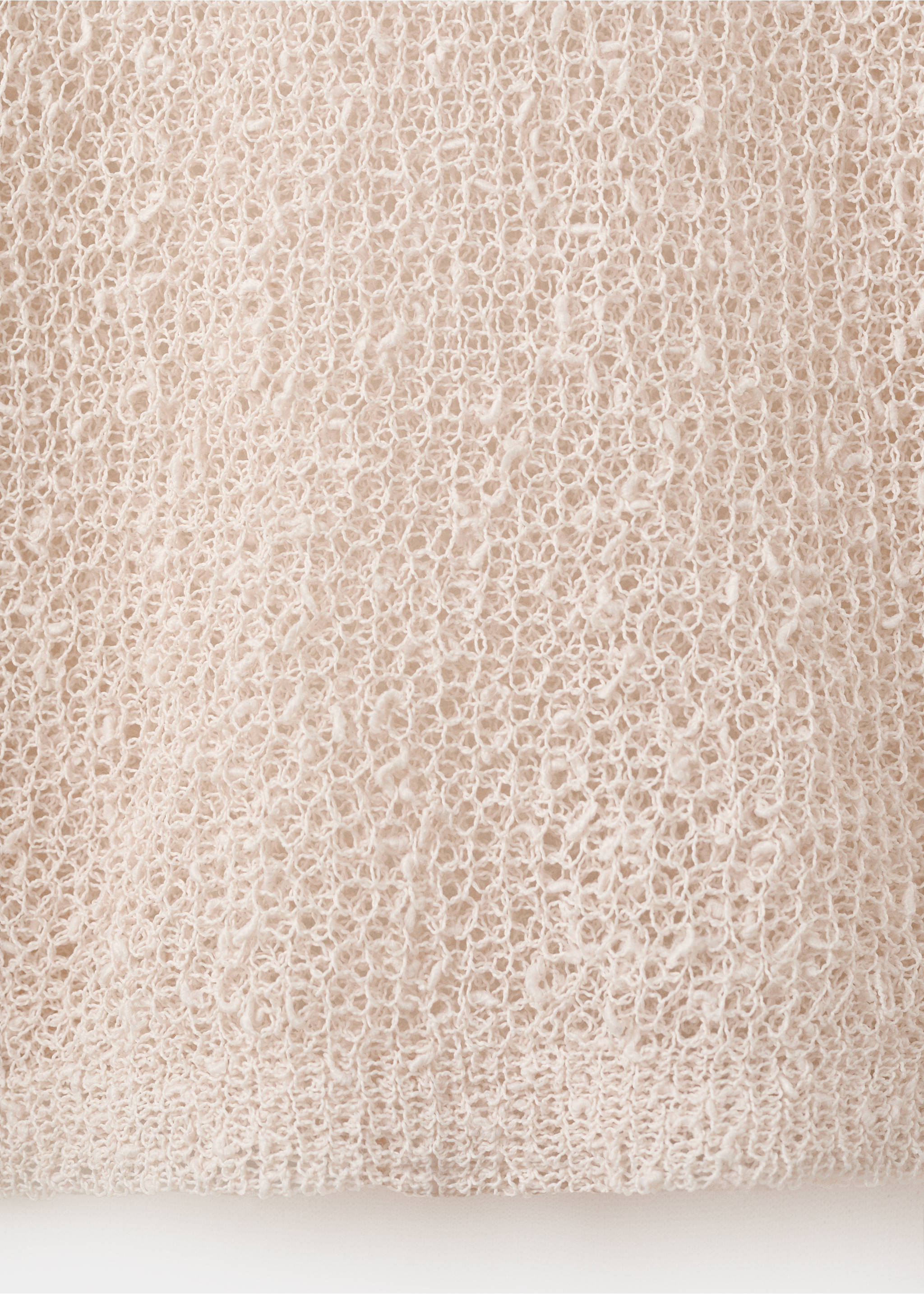 Open-knit long-sleeve jumper - Details of the article 0, Ecru. Ref: 27007155-00.