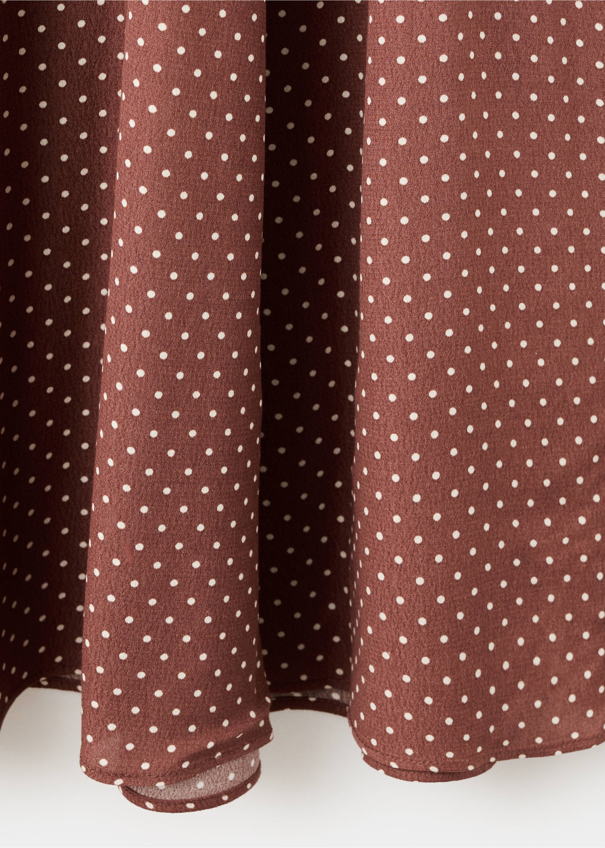 Robe à pois évasée - Détail de l'article 0, Chocolat. Ref: 27007156-00.