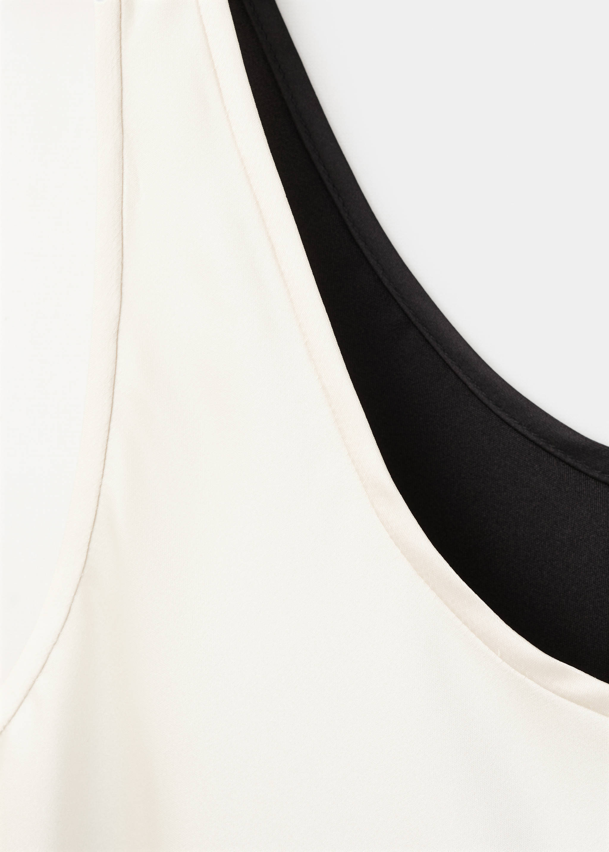 Vestido midi bicolor - Detalle del artículo 8