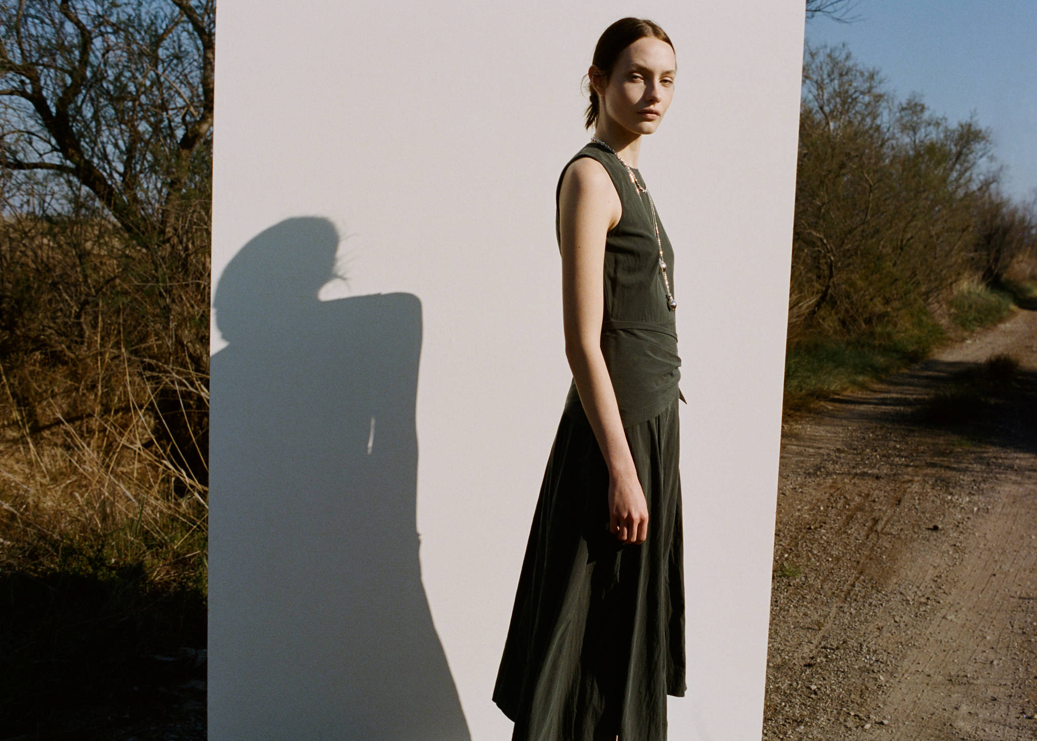 Lyocell handkerchief dress - Panoramic plane