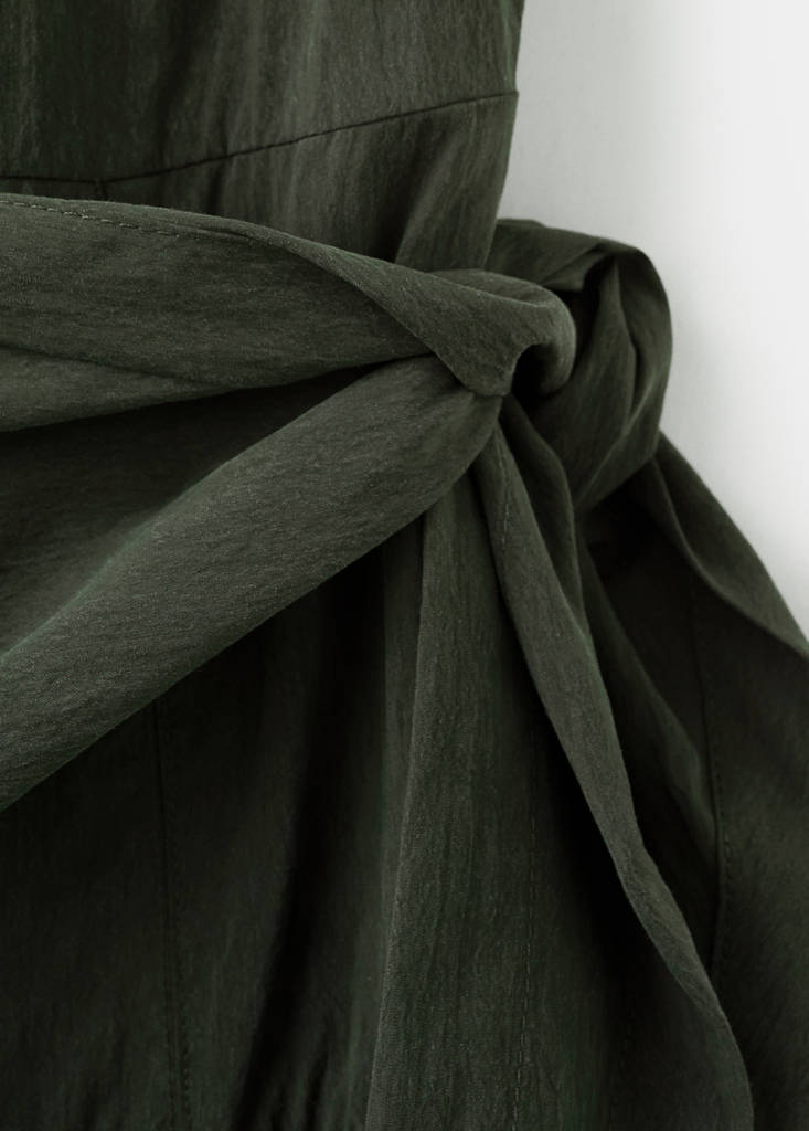 Lyocell handkerchief dress — Khaki