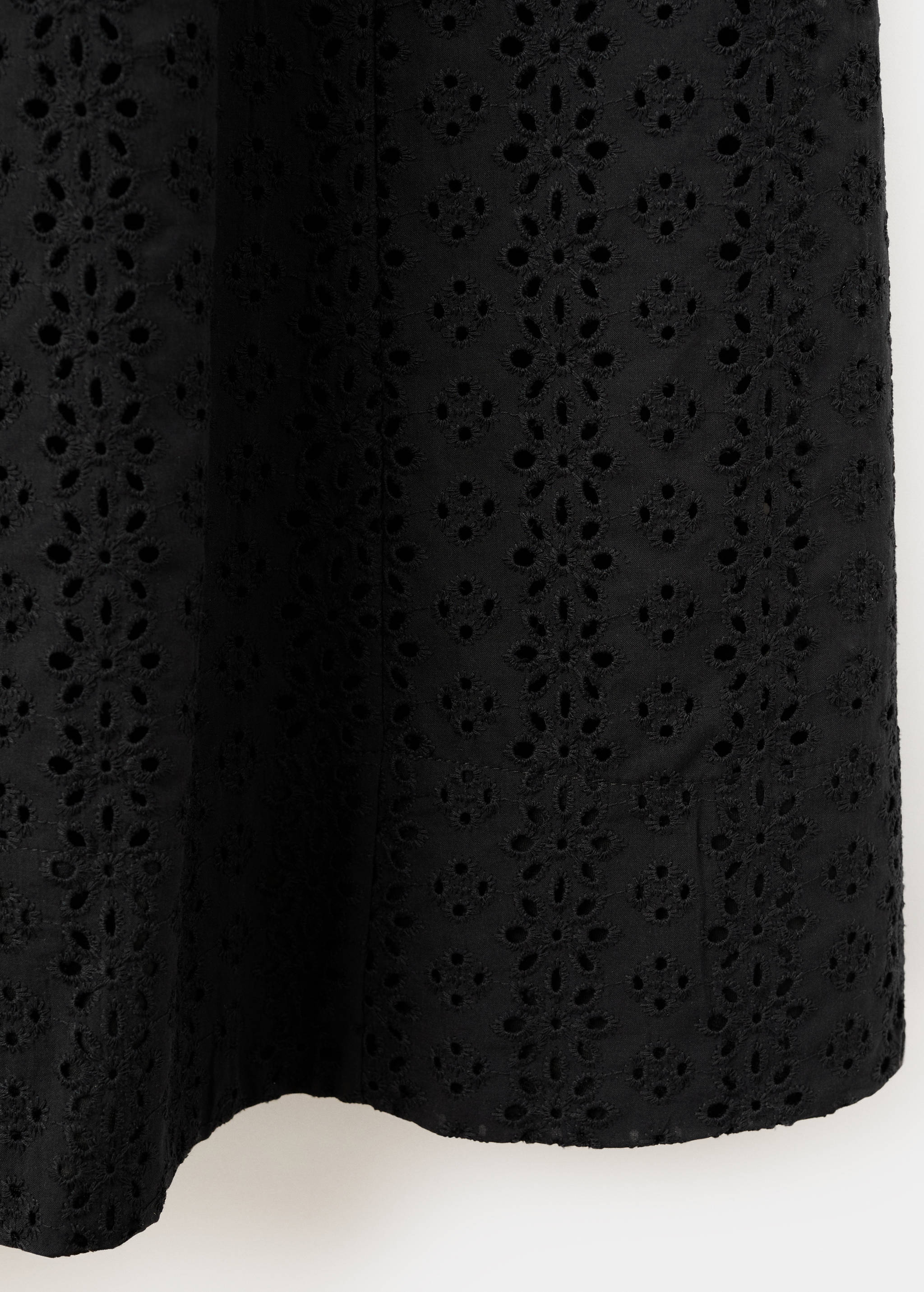 Embroidered cutwork A-line dress - Details of the article 0