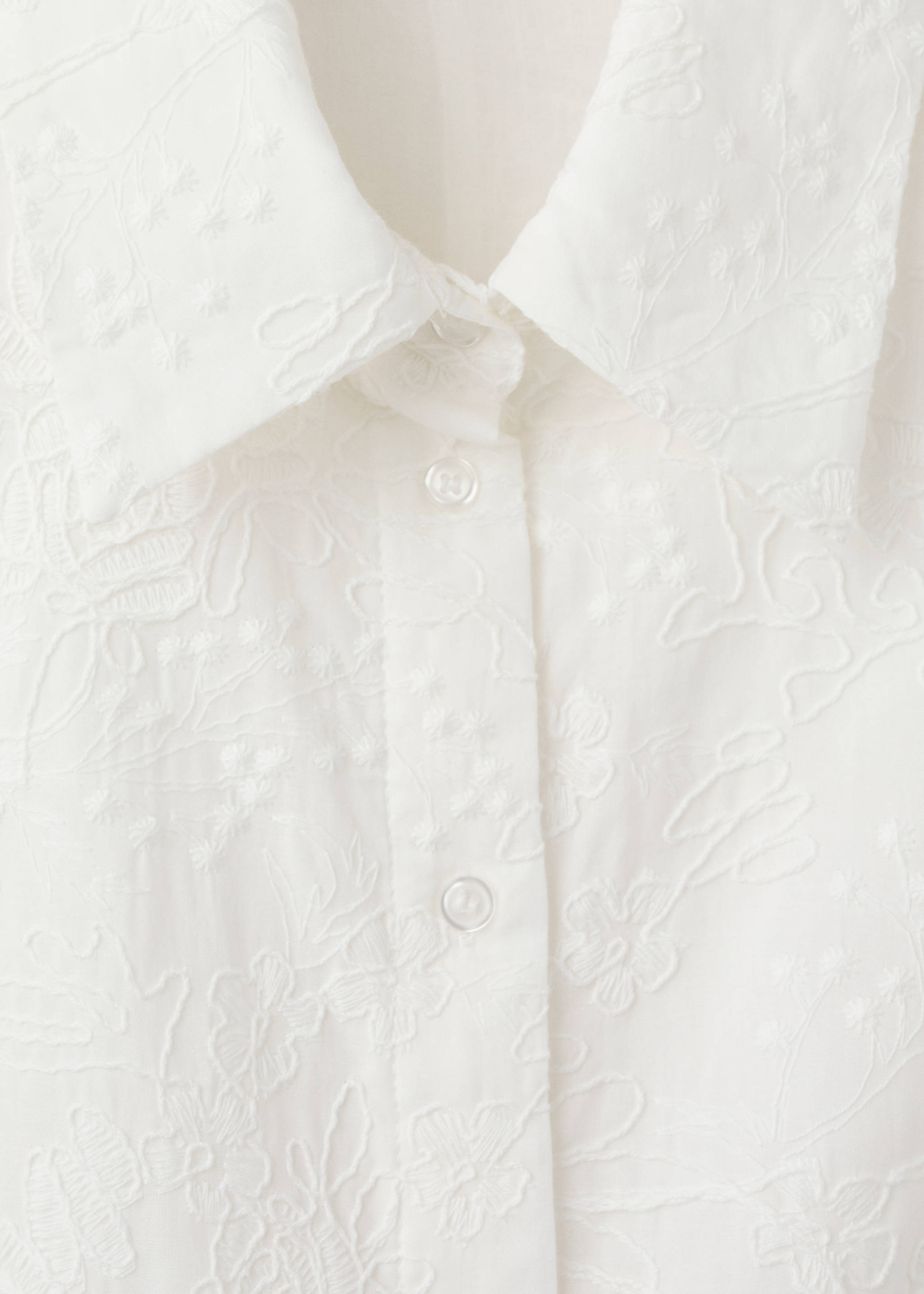 Embroidered belt dress - Details of the article 8