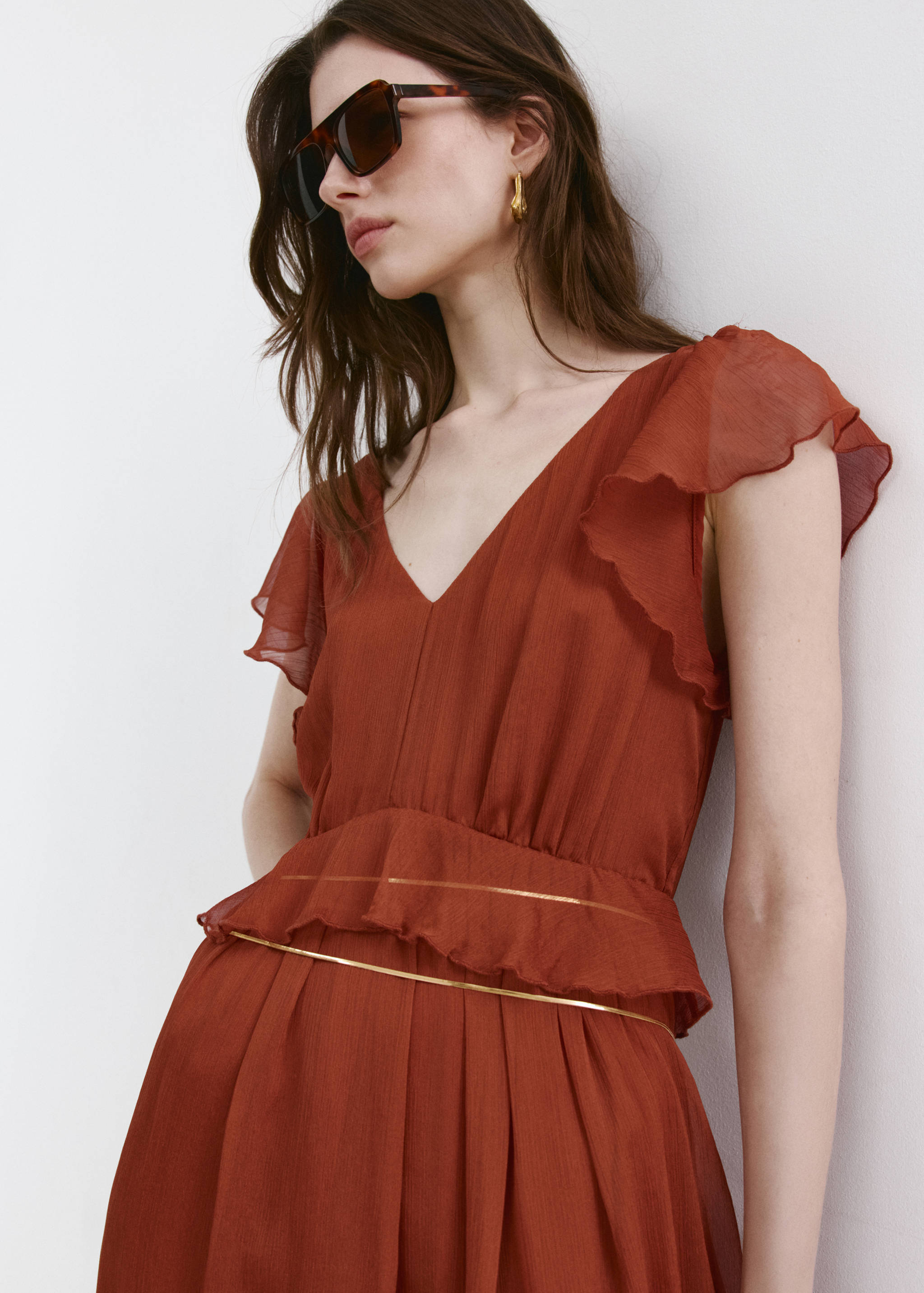 Long ruffled dress - Details of the article 1