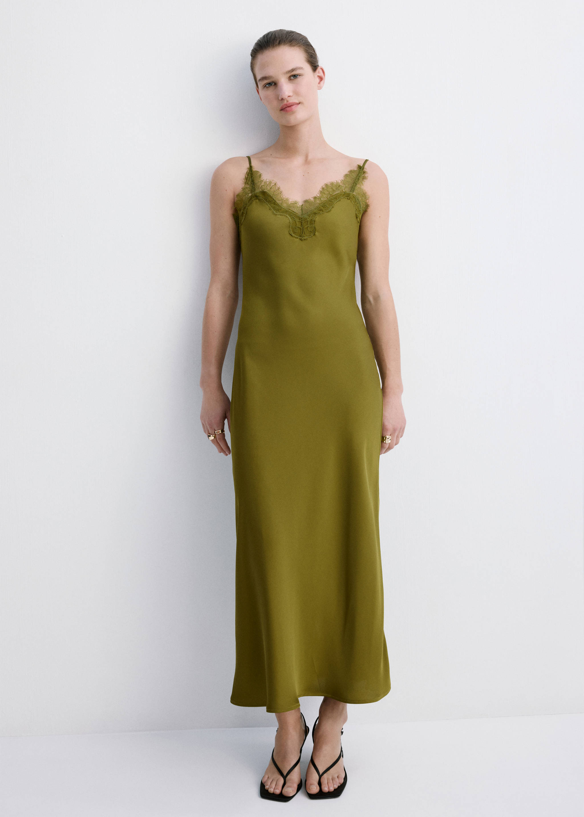 Satin camisole dress - General plane