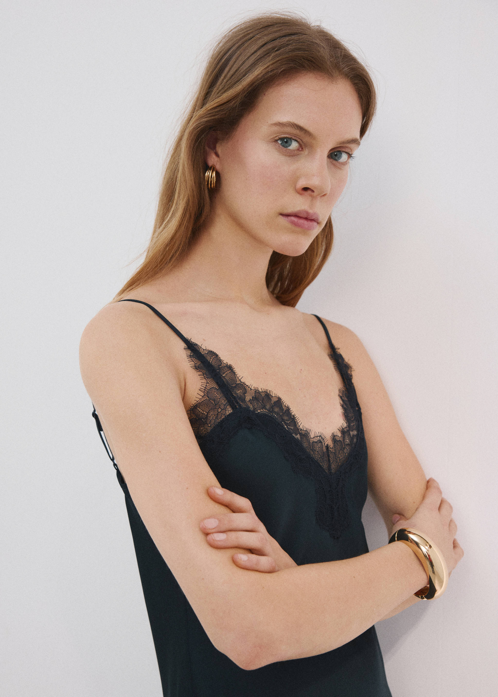 Satin camisole dress - Details of the article 1
