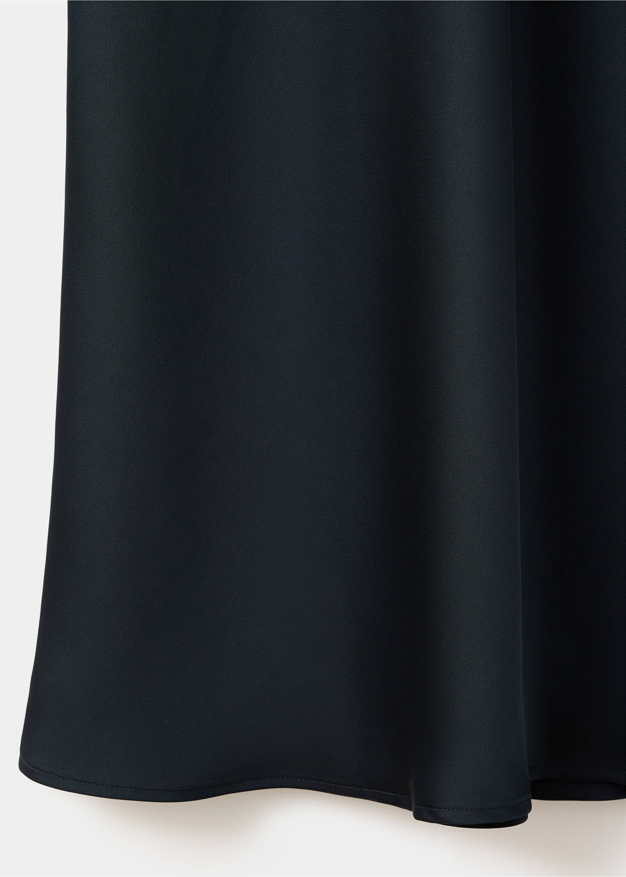 Vestido lencero satinado - Detalle del artículo 0, Azul marino. Ref: 27007168-00.