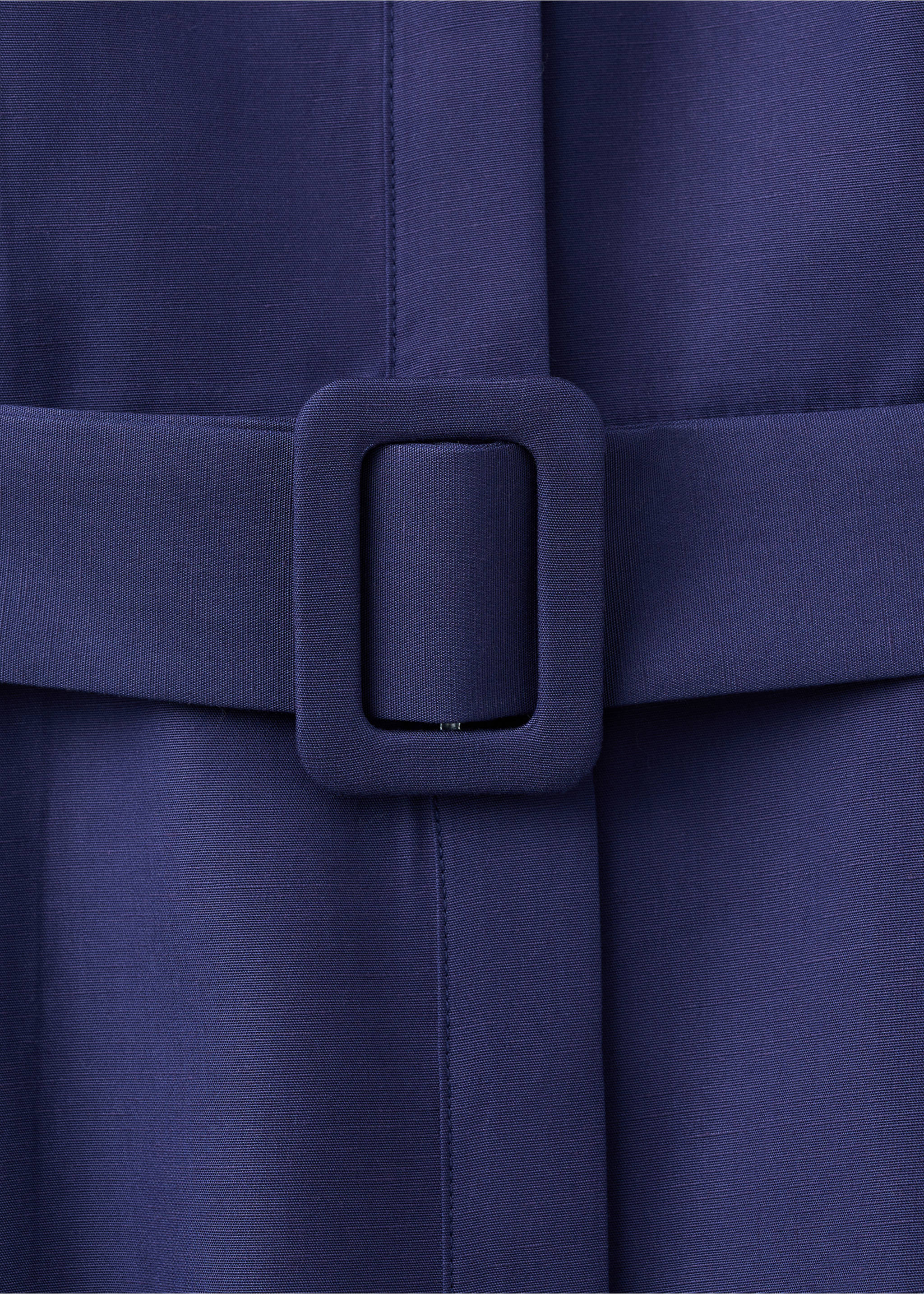 Vestido camisero cinturón lyocell - Detalle del artículo 0, Azul marino oscuro. Ref: 27007170-00.